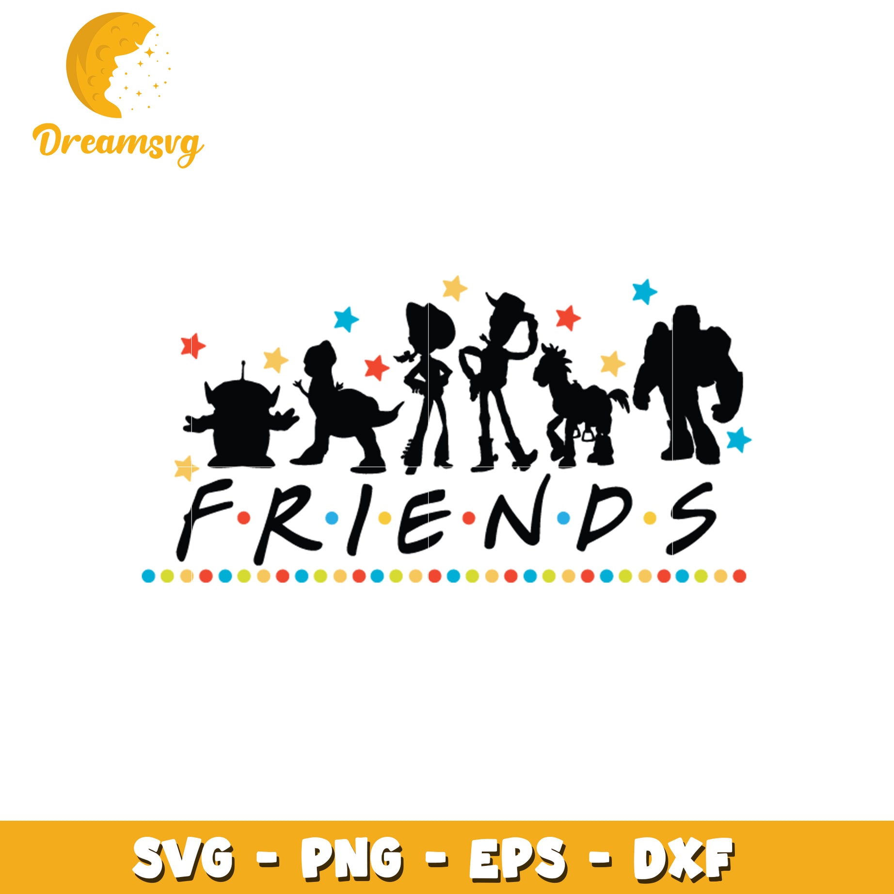 Friends SVG Design for Creative Projects and Crafts