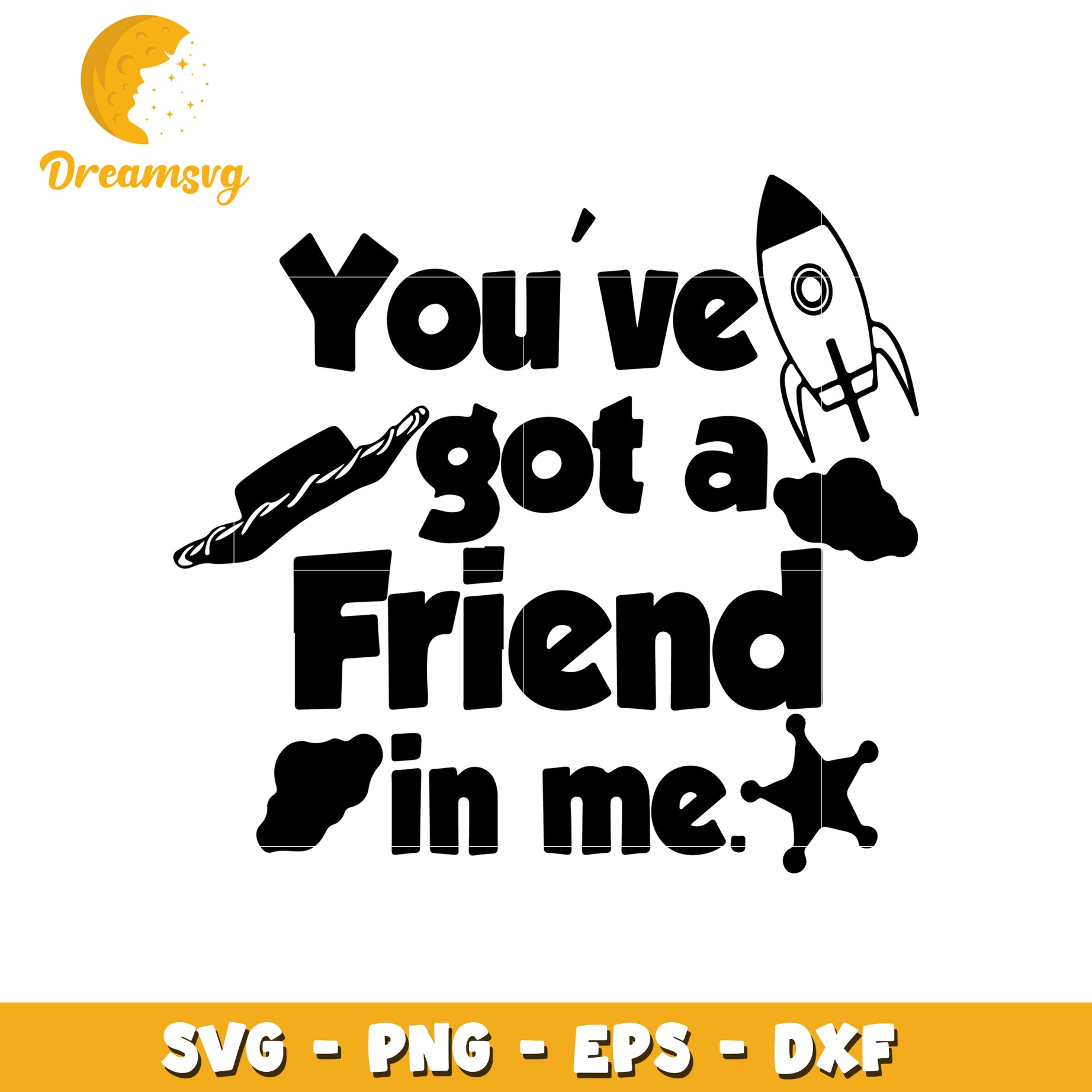 Friendship Quote SVG Design for Crafts and Decor