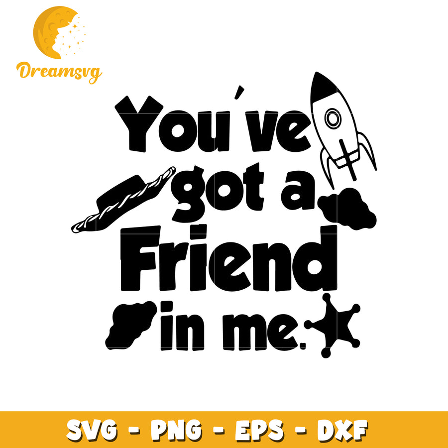 Friendship Quote SVG Design for Crafts and Decor