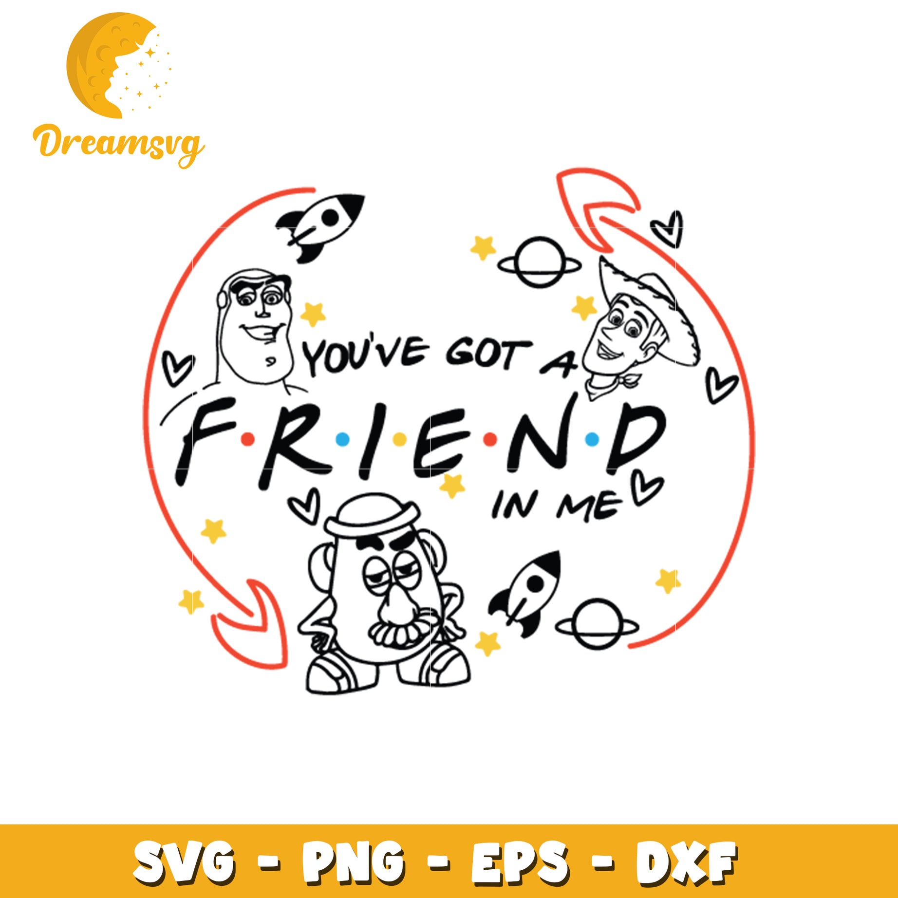 Friendship Quote SVG Design for Fun Crafts and Projects