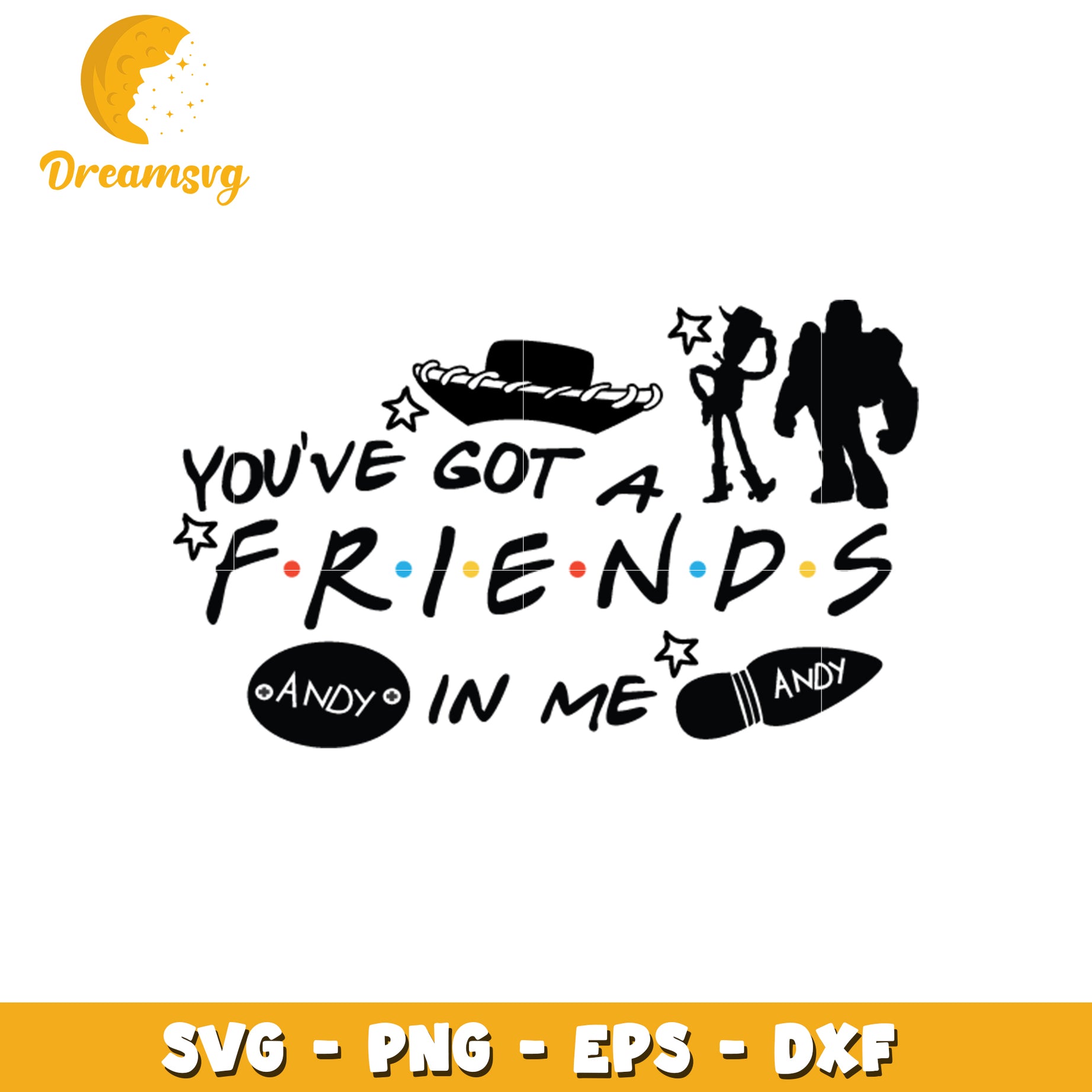 Friends in Me SVG Cute Design for Kids Decor