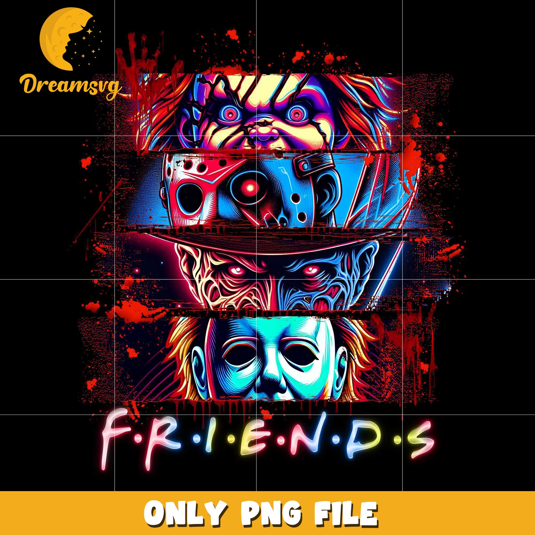 Friends killers png, halloween horror night png, halloween png