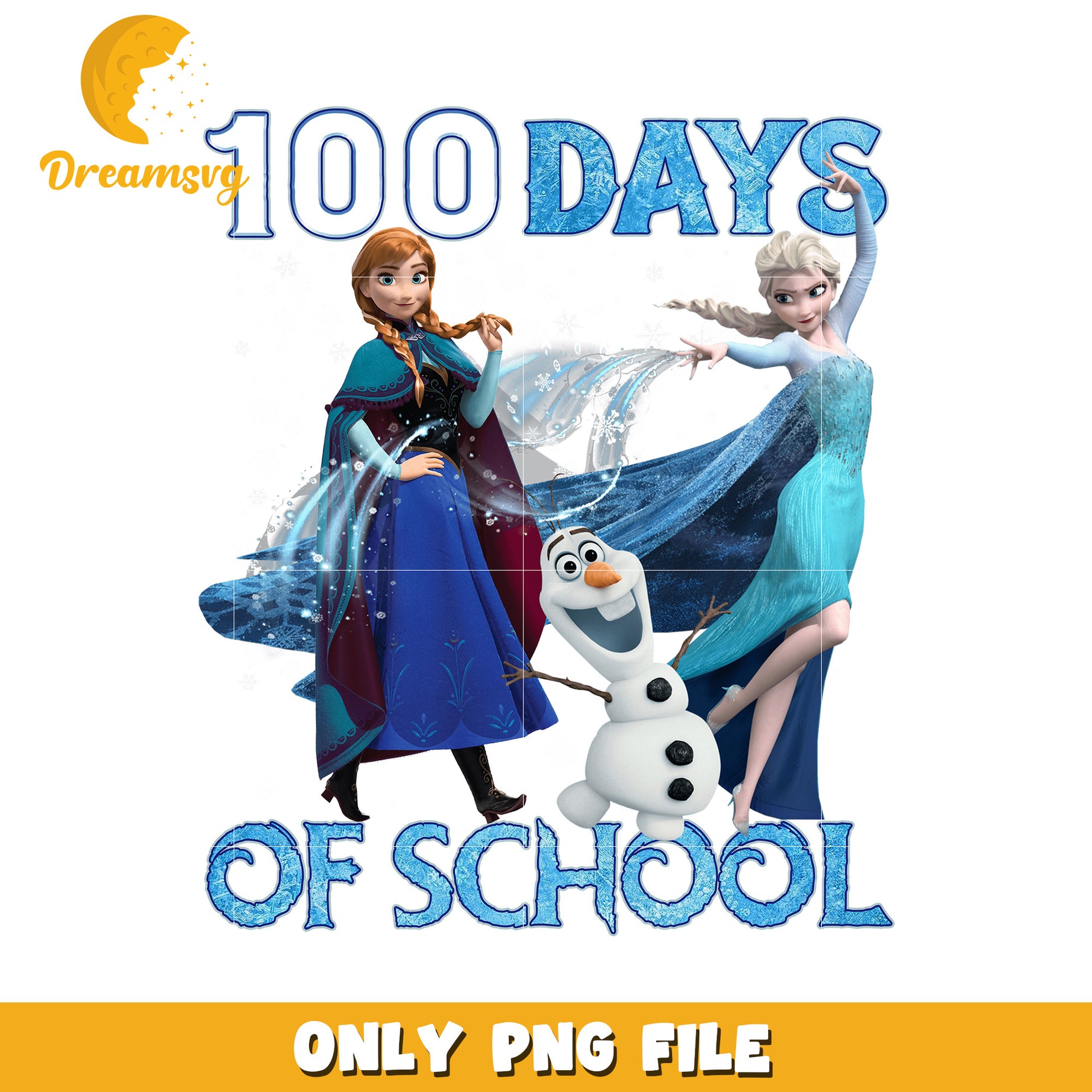 Frozen 100 Days Of School PNG