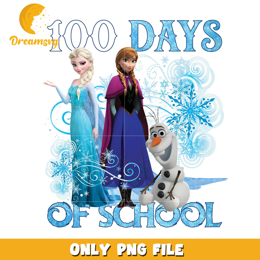 Frozen 100 Days of School PNG
