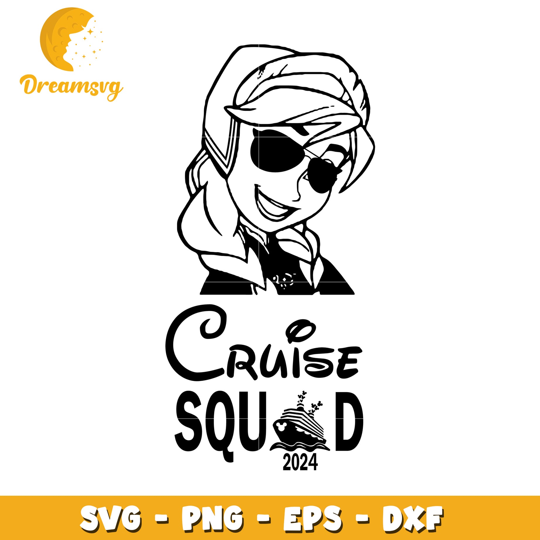 Frozen Cruise Squad 2024 SVG PNG EPS DXF
