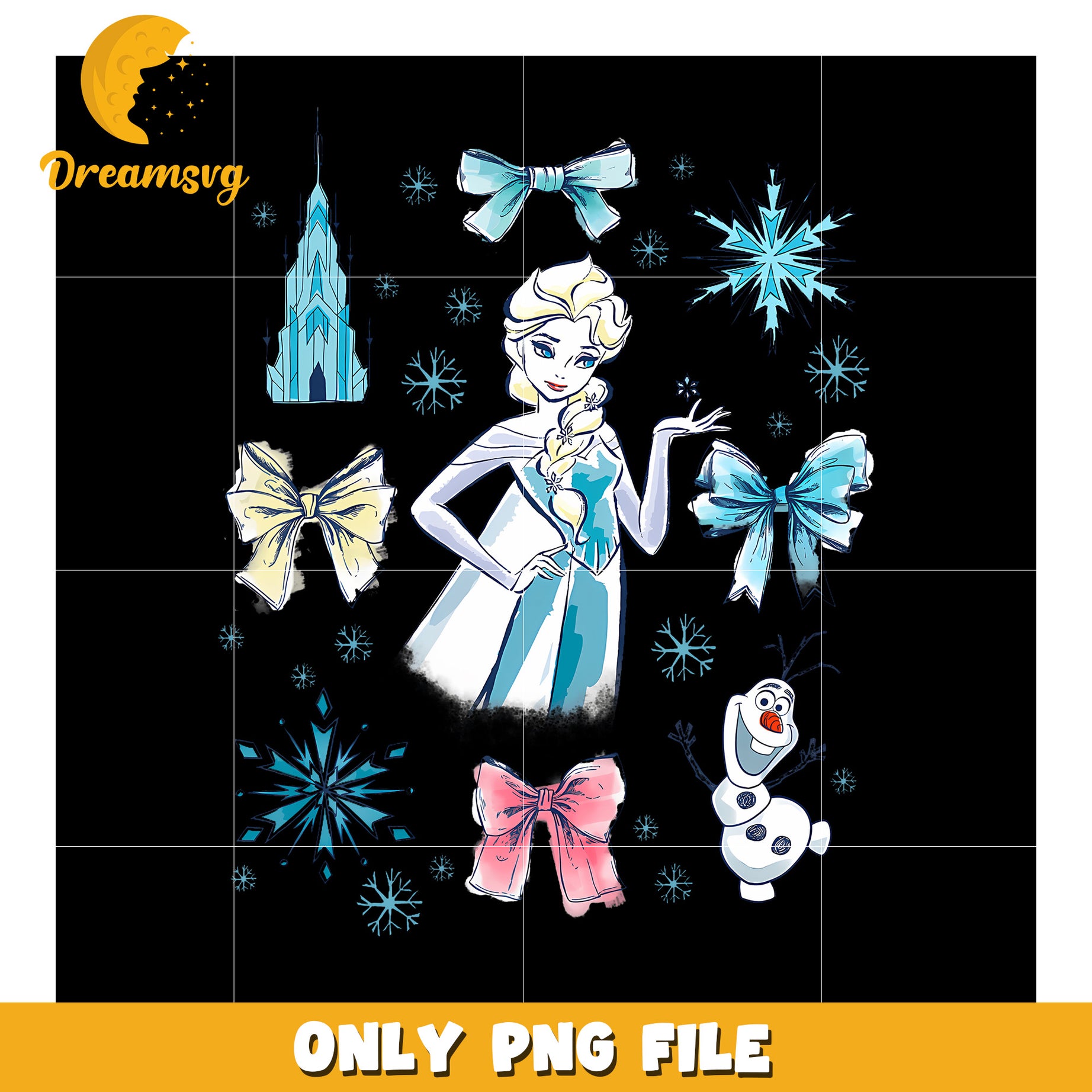 Frozen Elsa Bowtie png, cartoon png, happy holiday png