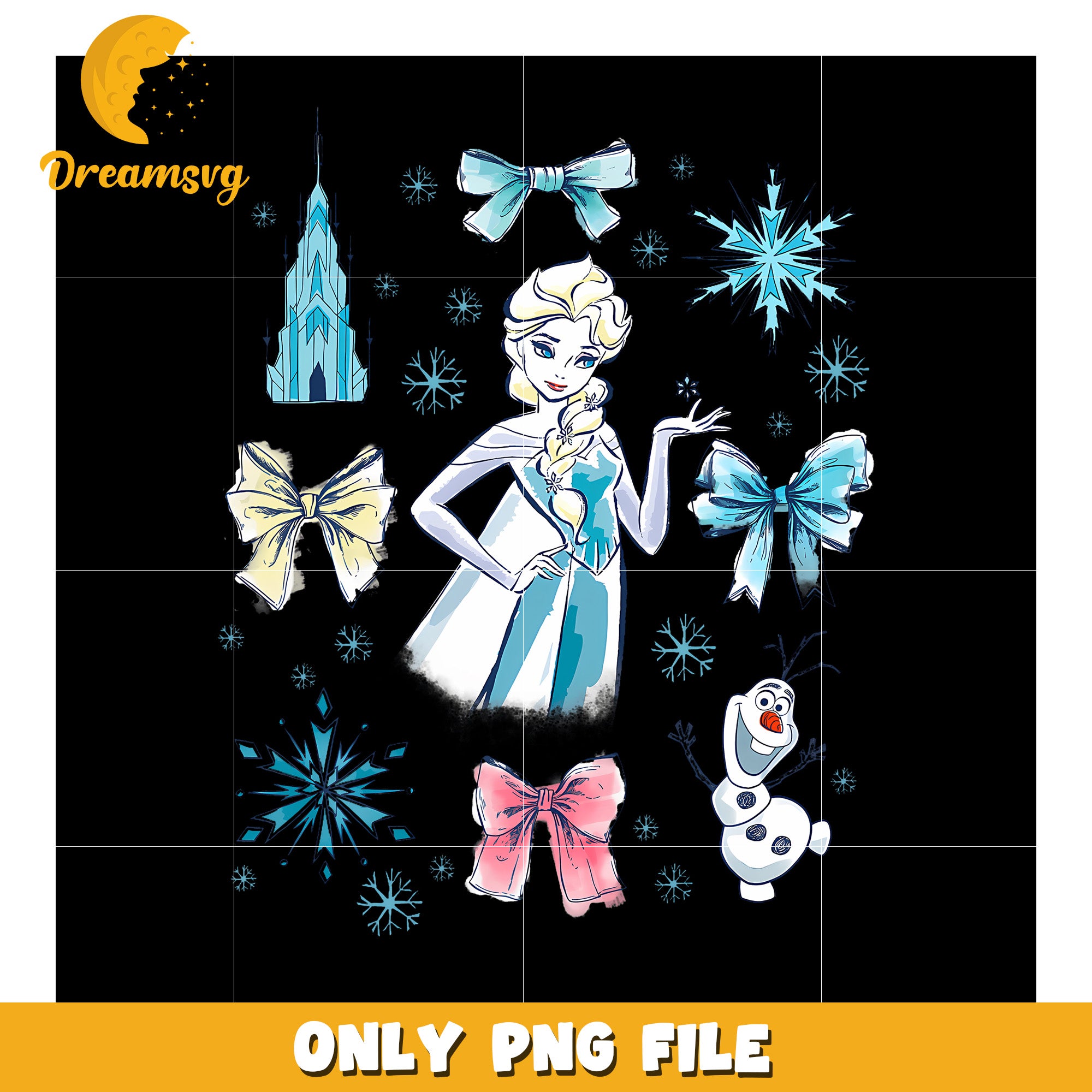 Frozen Elsa Bowtie png, cartoon png, happy holiday png