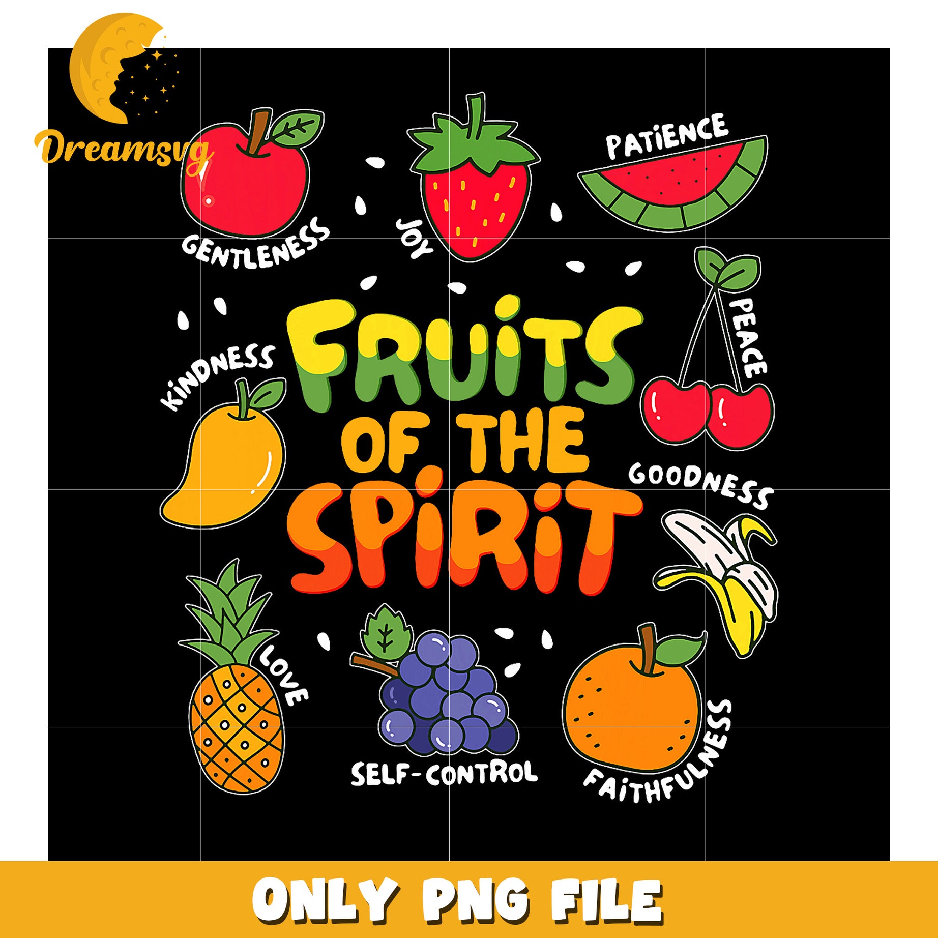 Fruits of the Spirit PNG Graphic