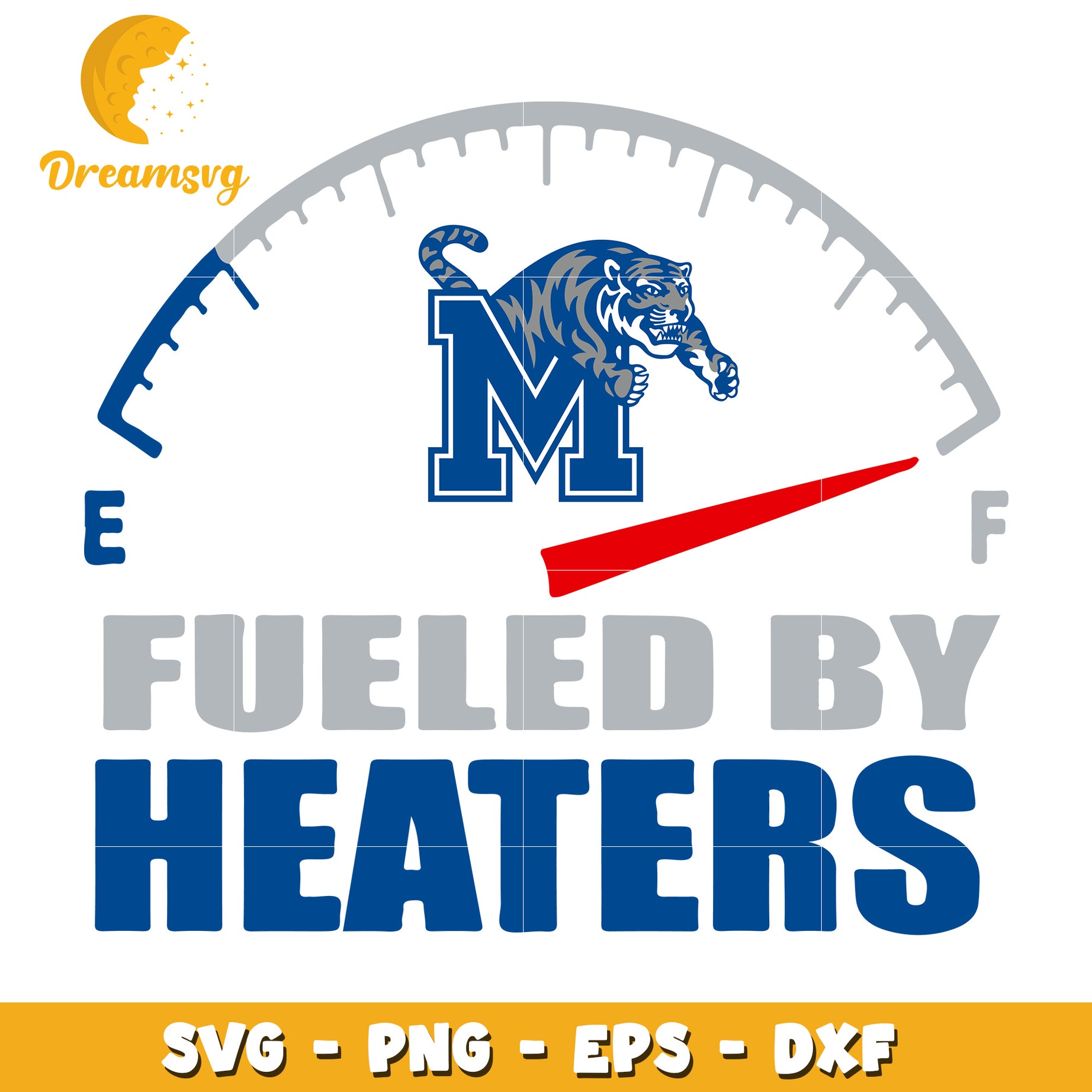 Fueled By Tigers SVG PNG EPS DXF