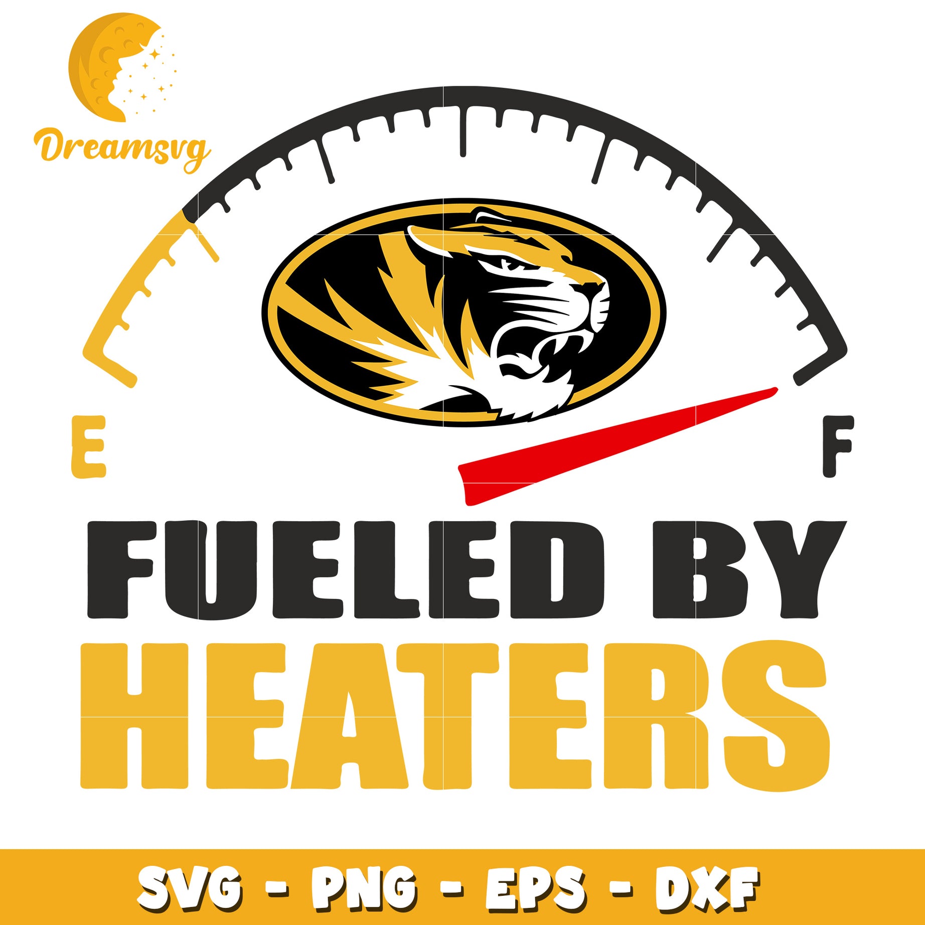 Fueled By Tigers SVG PNG EPS DXF