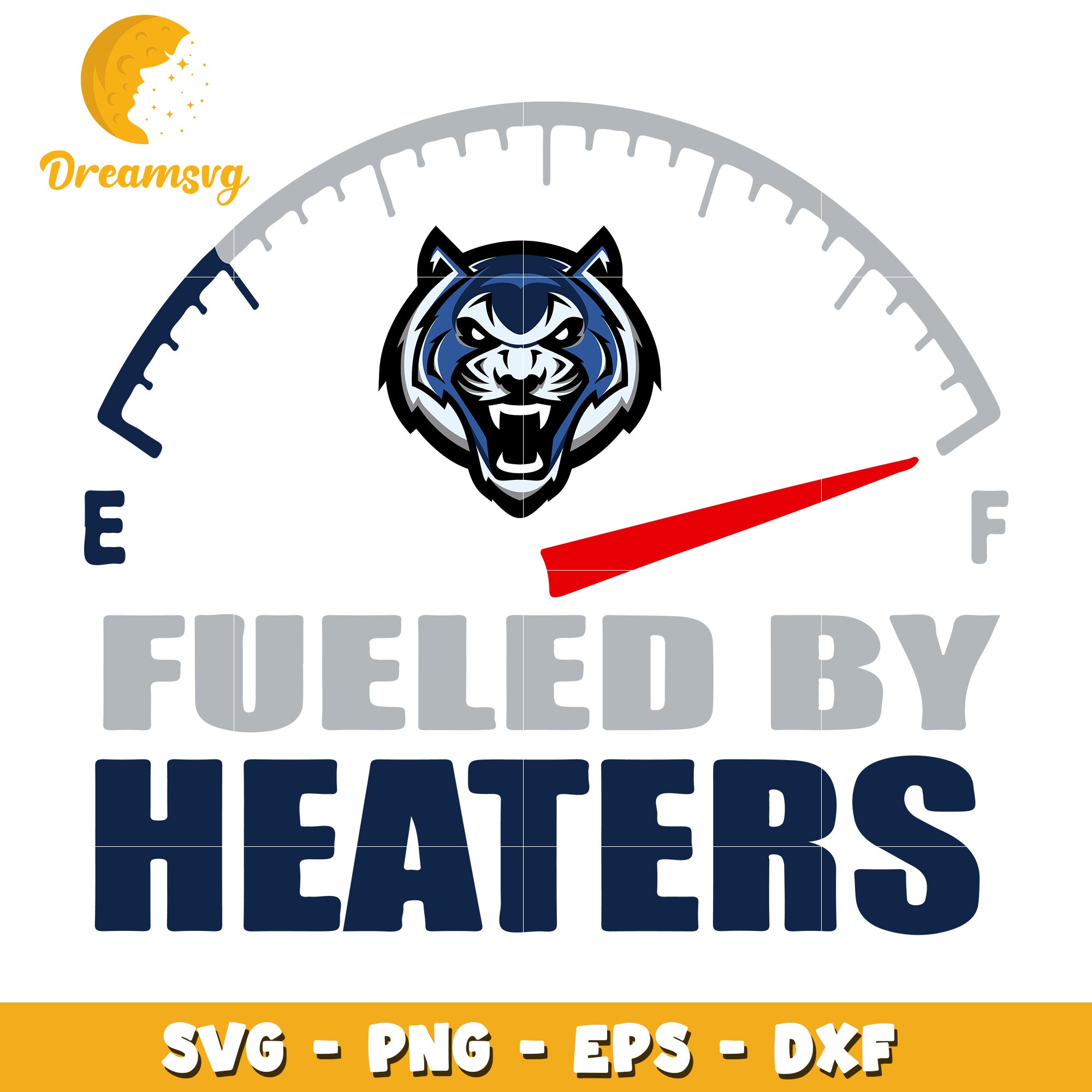 Fueled by Heaters Tiger Logo SVG PNG EPS DXF Clipart Design