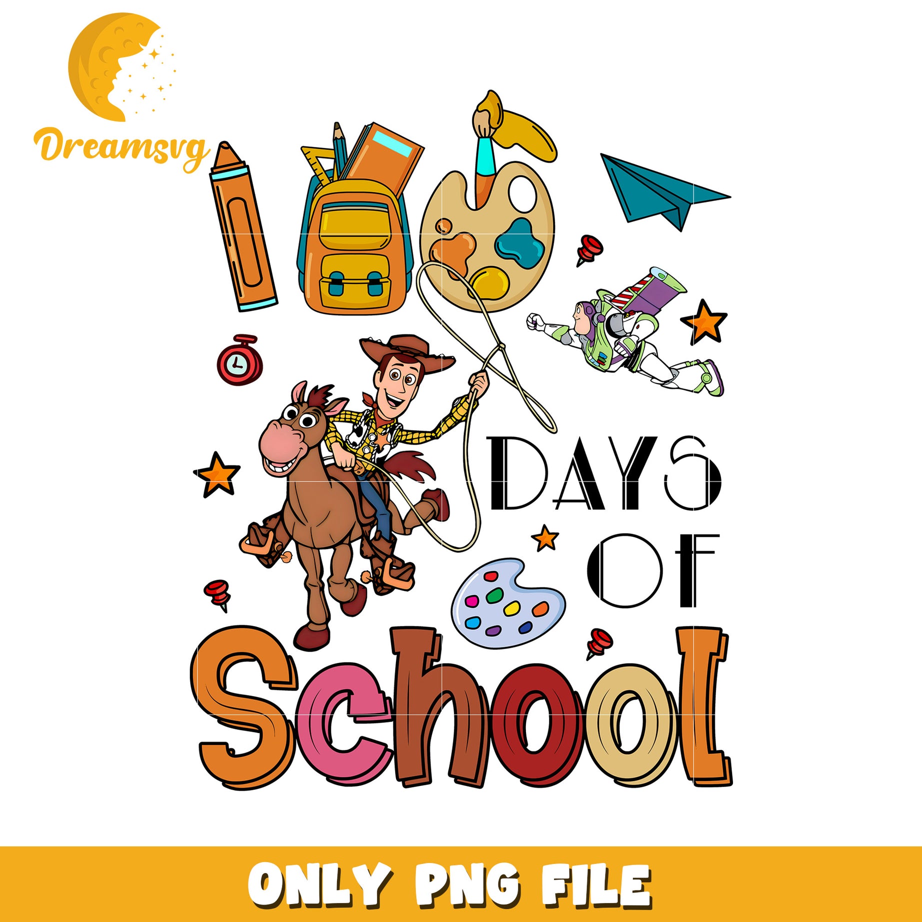 Fun Back to School Days PNG File for Kids and Teachers