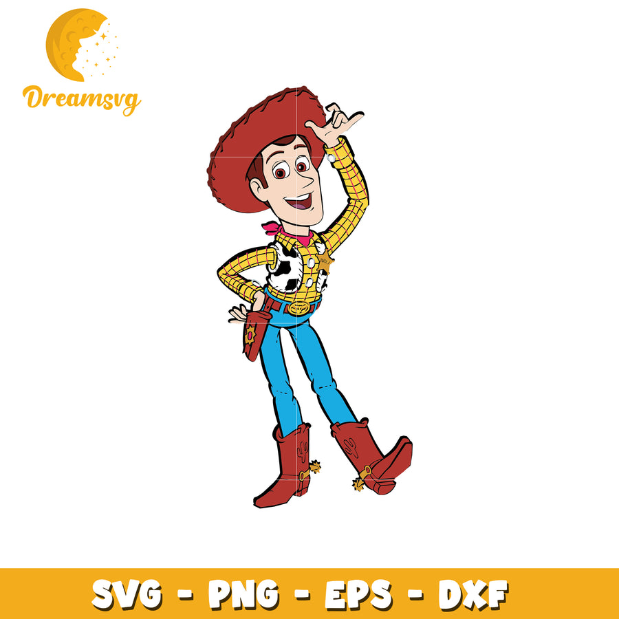 Fun Cowboy Character SVG Design for Creative Projects