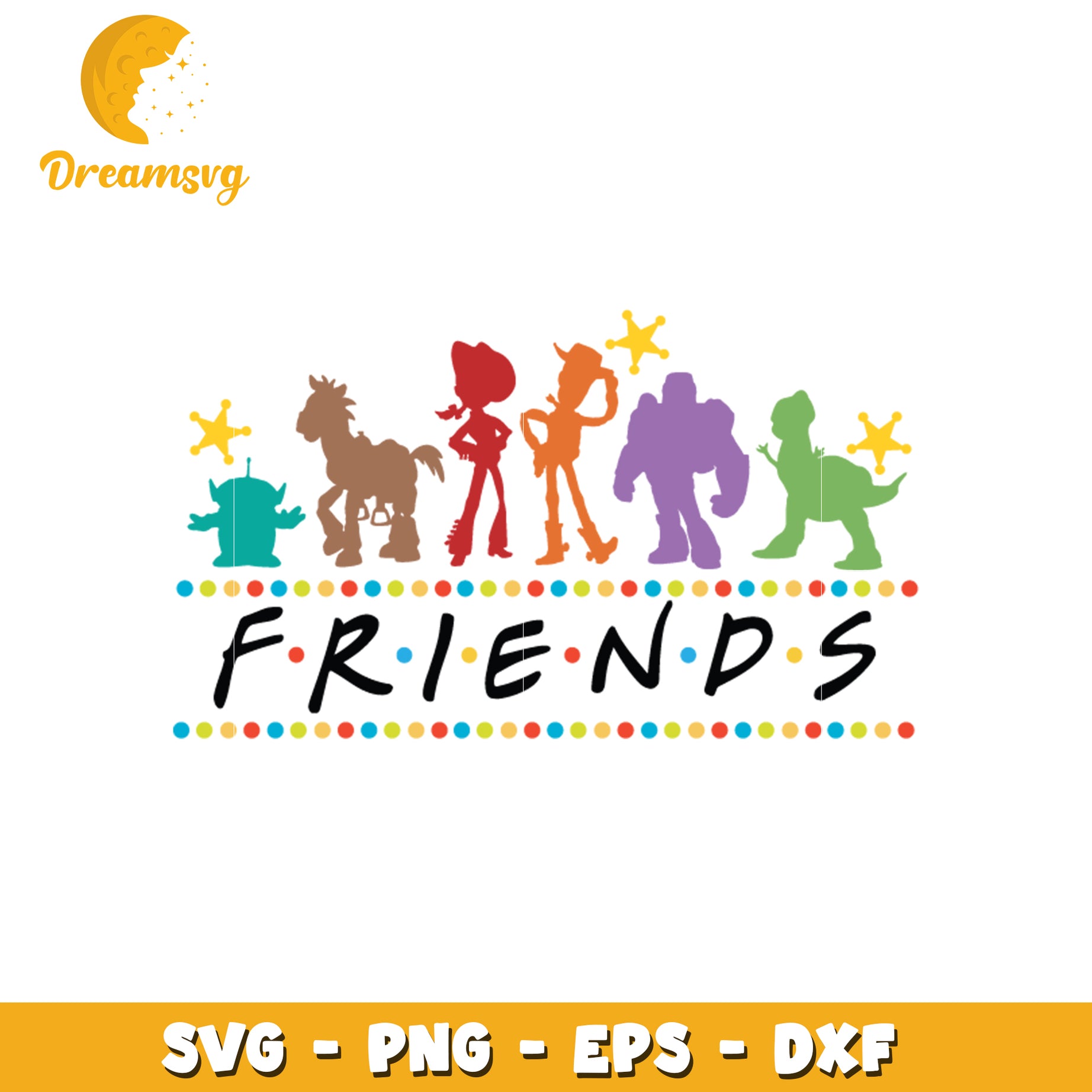 Fun Friends SVG Design for Crafts and Projects