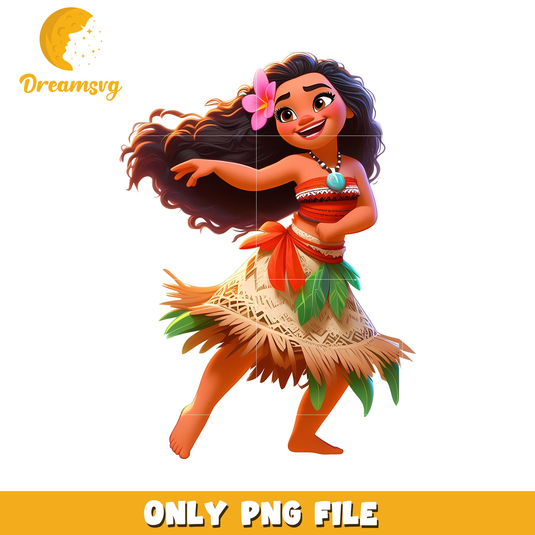 Fun Island Dancer PNG File for Creative Projects
