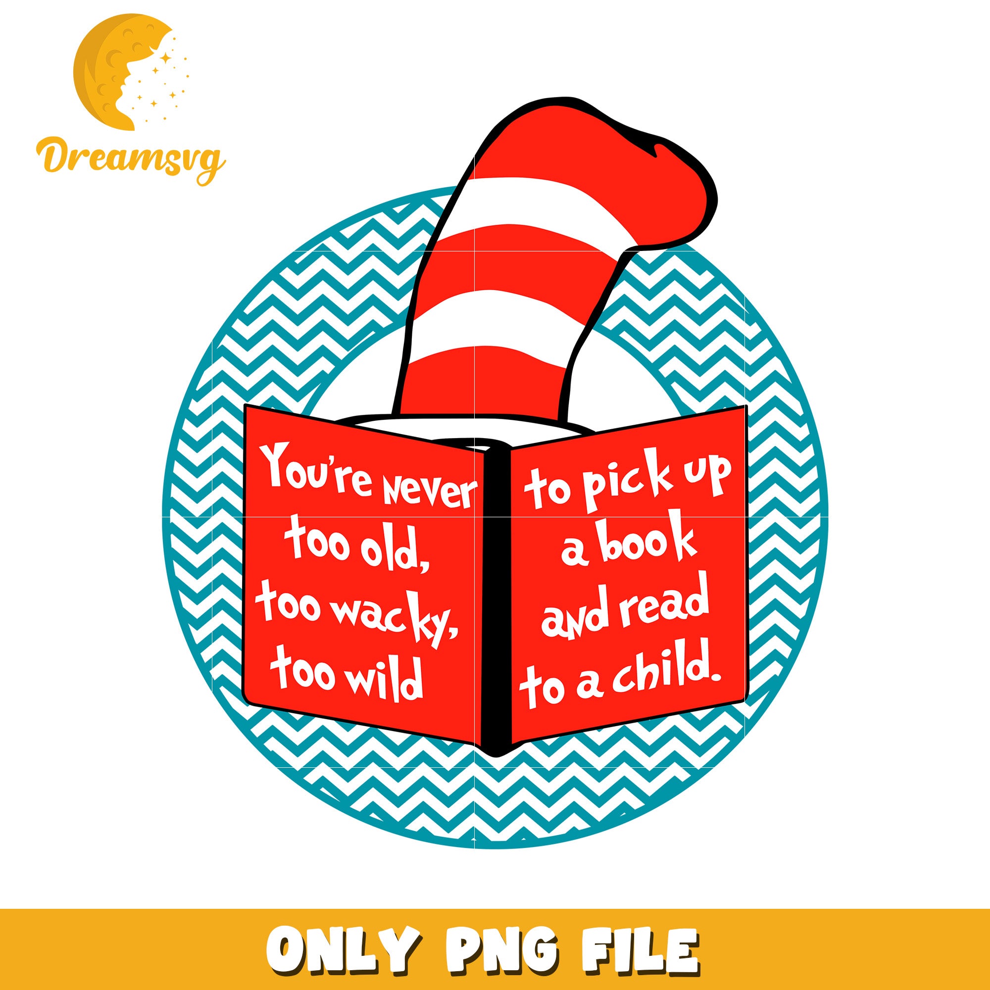 Fun Reading Quote Design for Kids Book Lovers PNG File