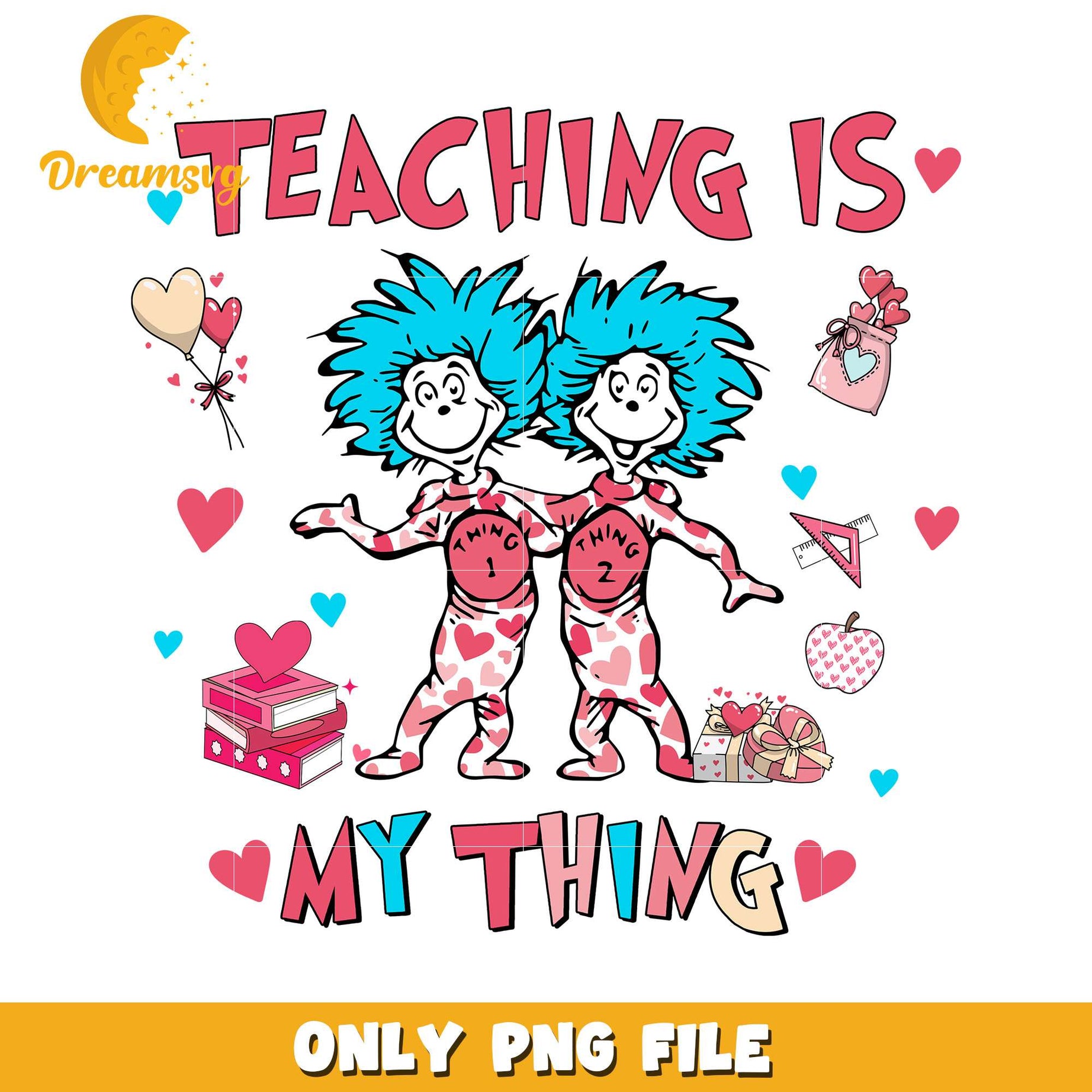 Fun Teaching Is My Thing PNG Design for Educators Gifts