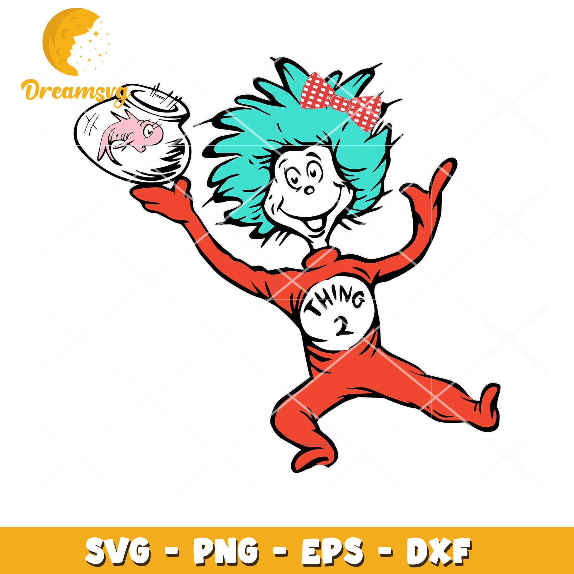 Fun Thing 2 SVG Illustration for Kids Crafts and Projects