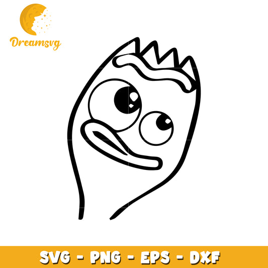 Funny Cartoon Bird SVG Cut File