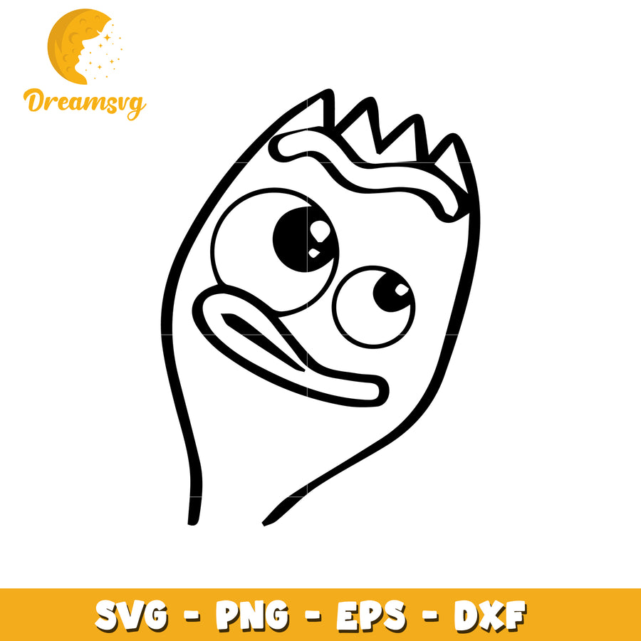 Funny Cartoon Bird SVG Cut File