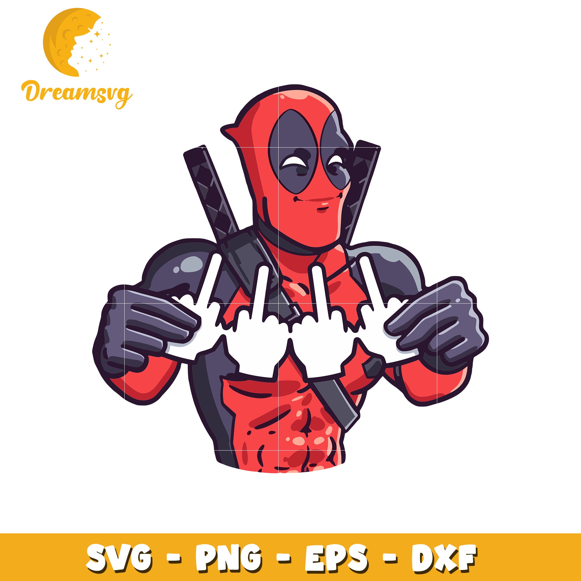 Funny Deadpool SVG Design for Creative Projects Online