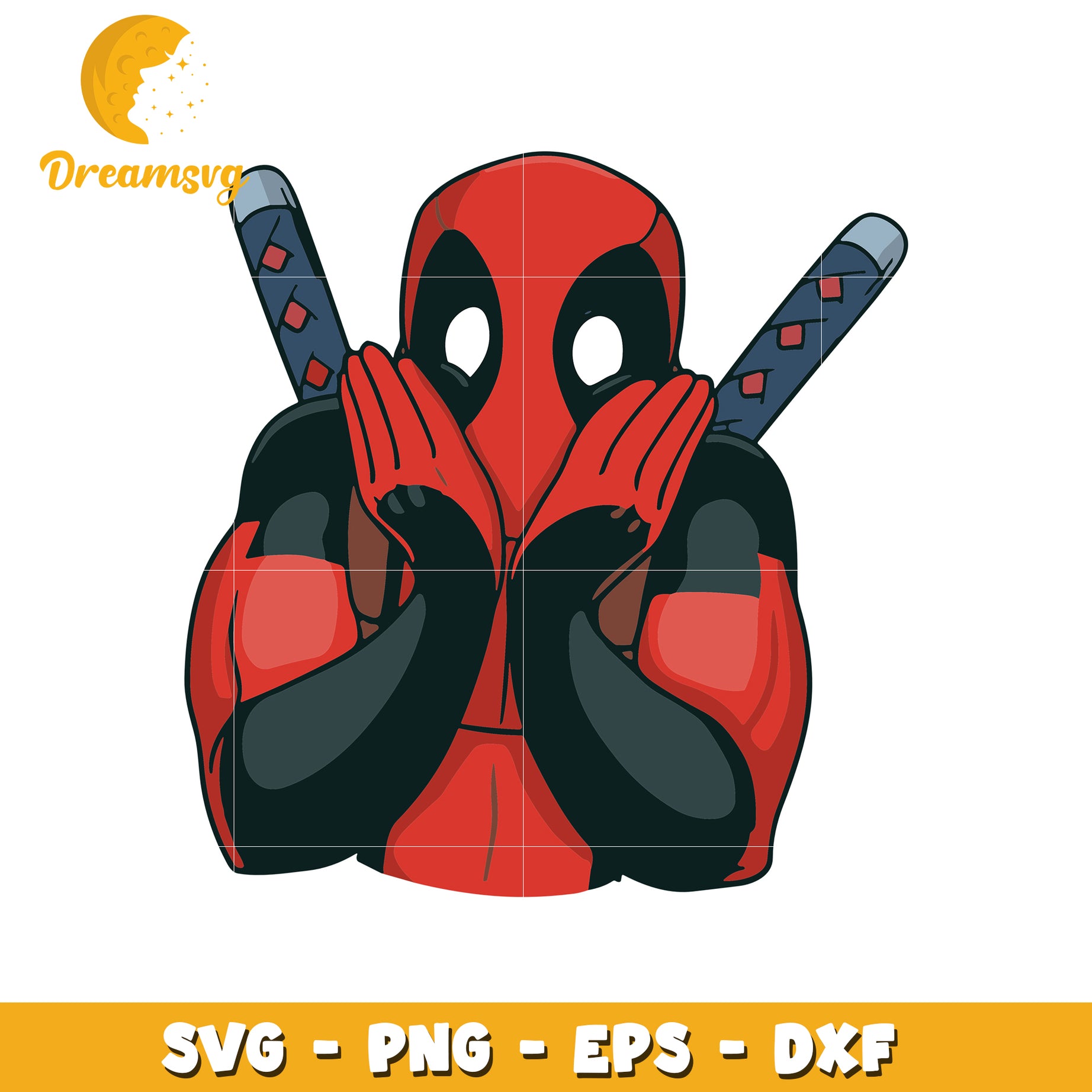 Funny Deadpool SVG Graphic for Digital Crafts and Designs