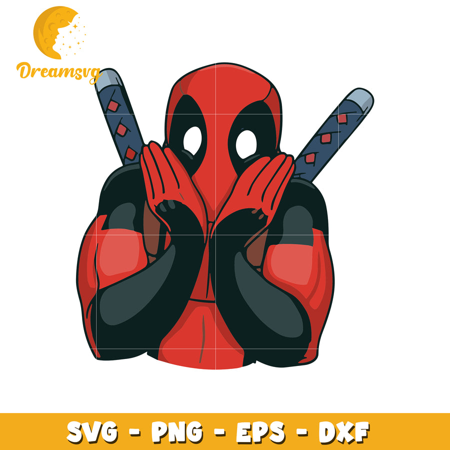 Funny Deadpool SVG Graphic for Digital Crafts and Designs