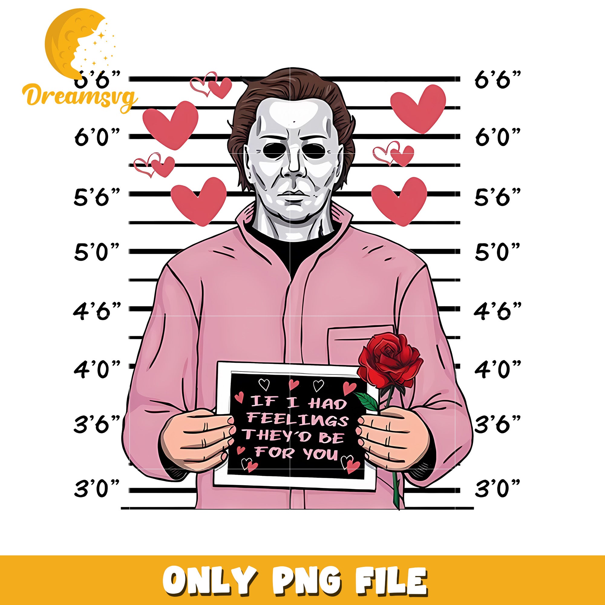 Funny Michael Myers Valentine PNG File for Download