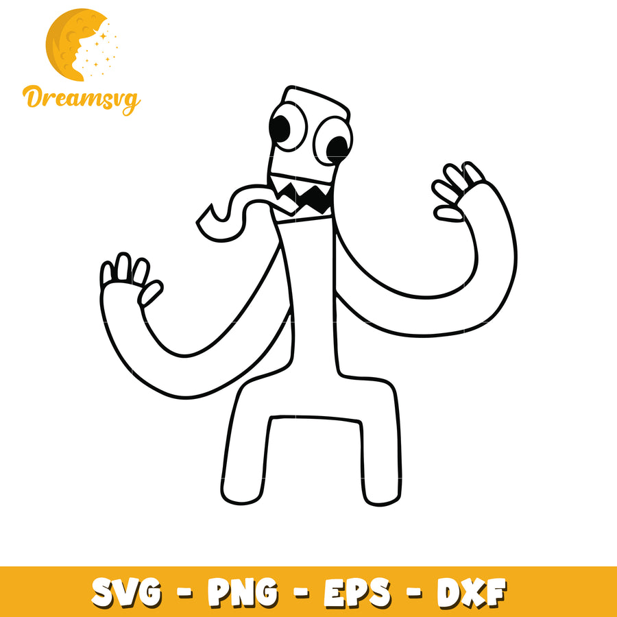 Funny Monster SVG Cut File