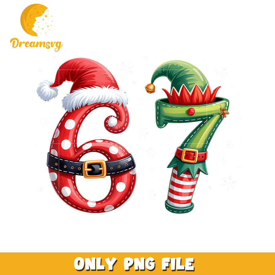 Funny Six Seven 6 7 png, funny memes​ png, chirstmas png