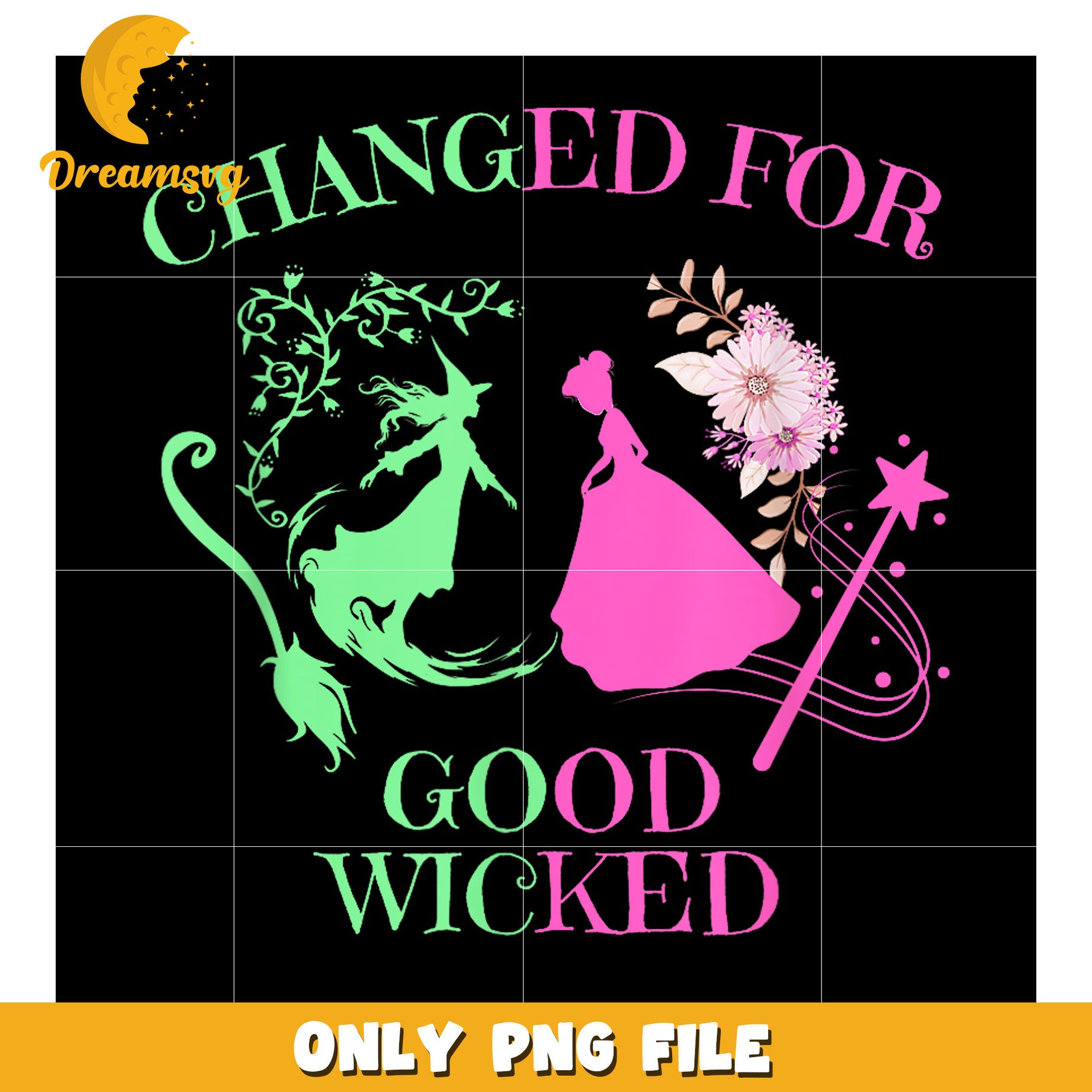 Funny Spooky Changed For Good png, glinda pinkcore png, wicked witches png