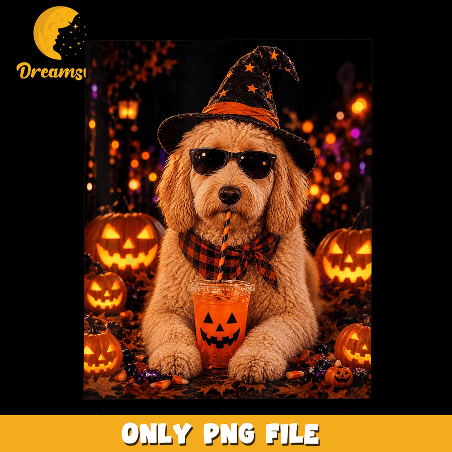 Funny Dog PNG, Halloween Theme, Spooky Vibes PNG