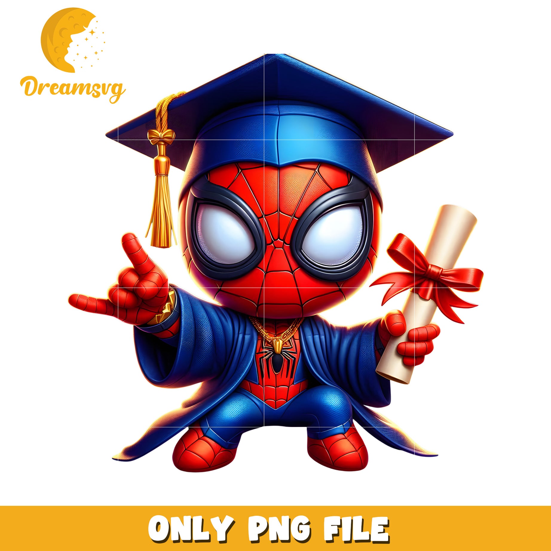 Funny and cute spider man graduation png, spiderman movie png, marvel peter parker png