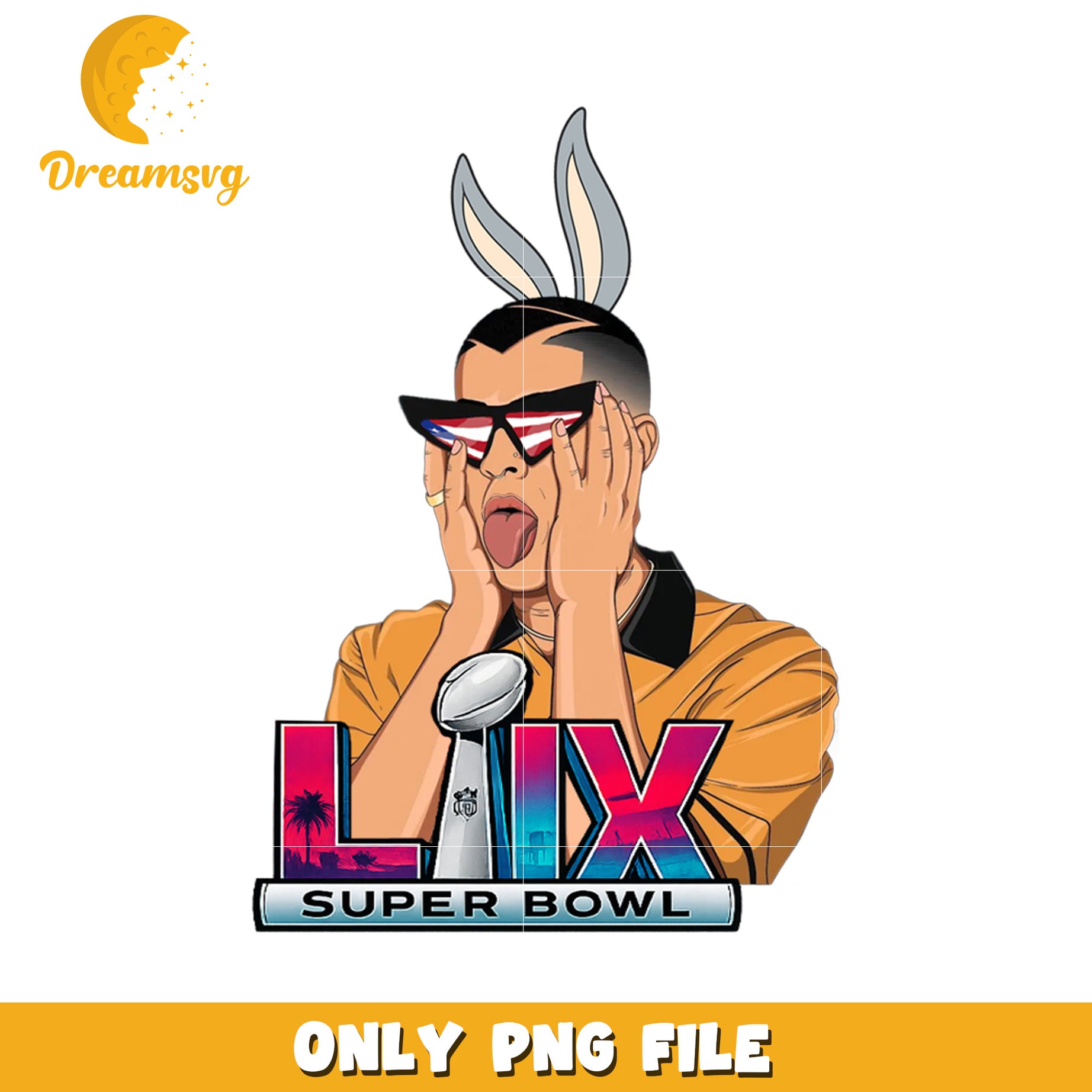 Funny bad bunny png, benito fan art png, bad bunny 2026 png