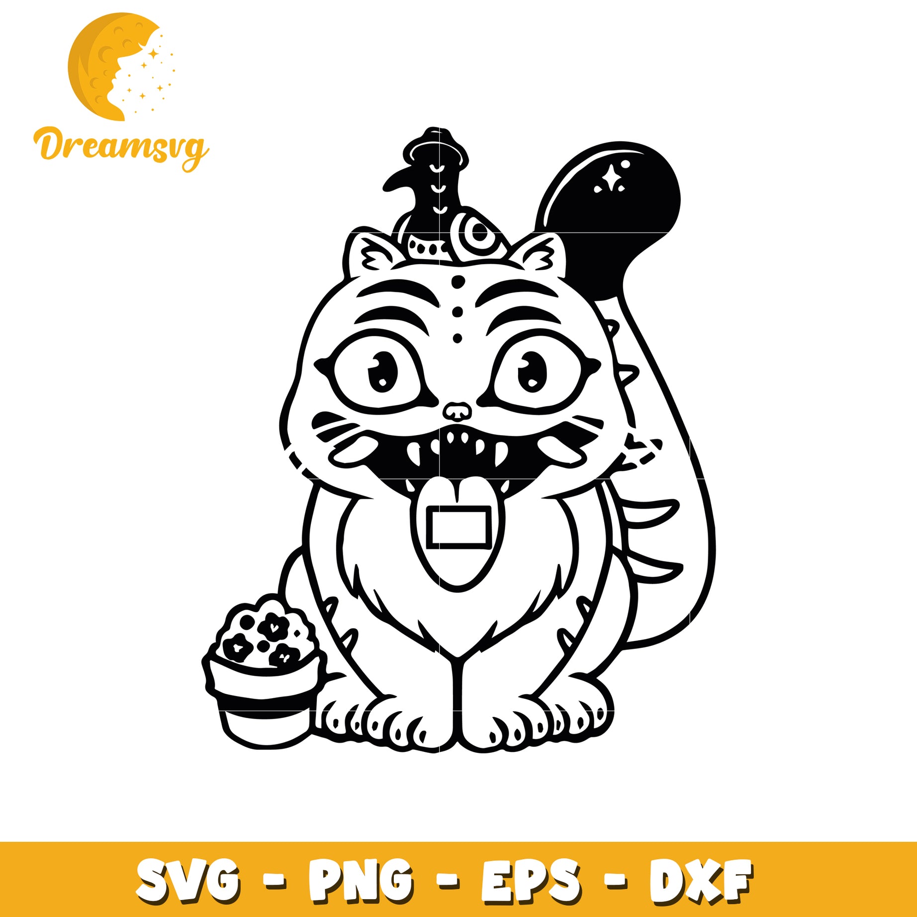 Funny blue kpop tiger svg, huntrix derpy tiger svg, funny kpop tiger svg