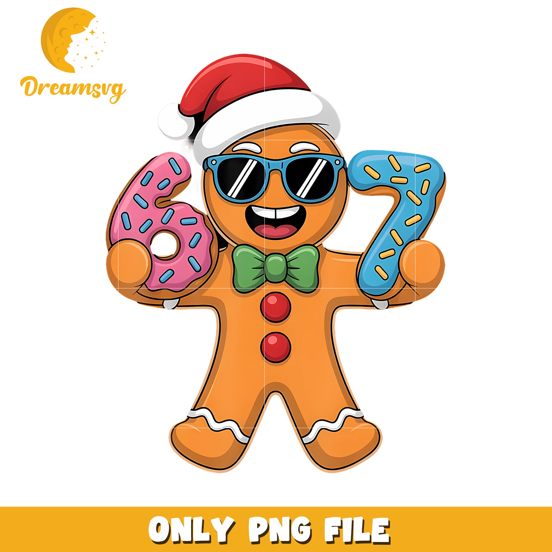 Funny chirstmas cookie six seven png, funny clipart png, humor trend png