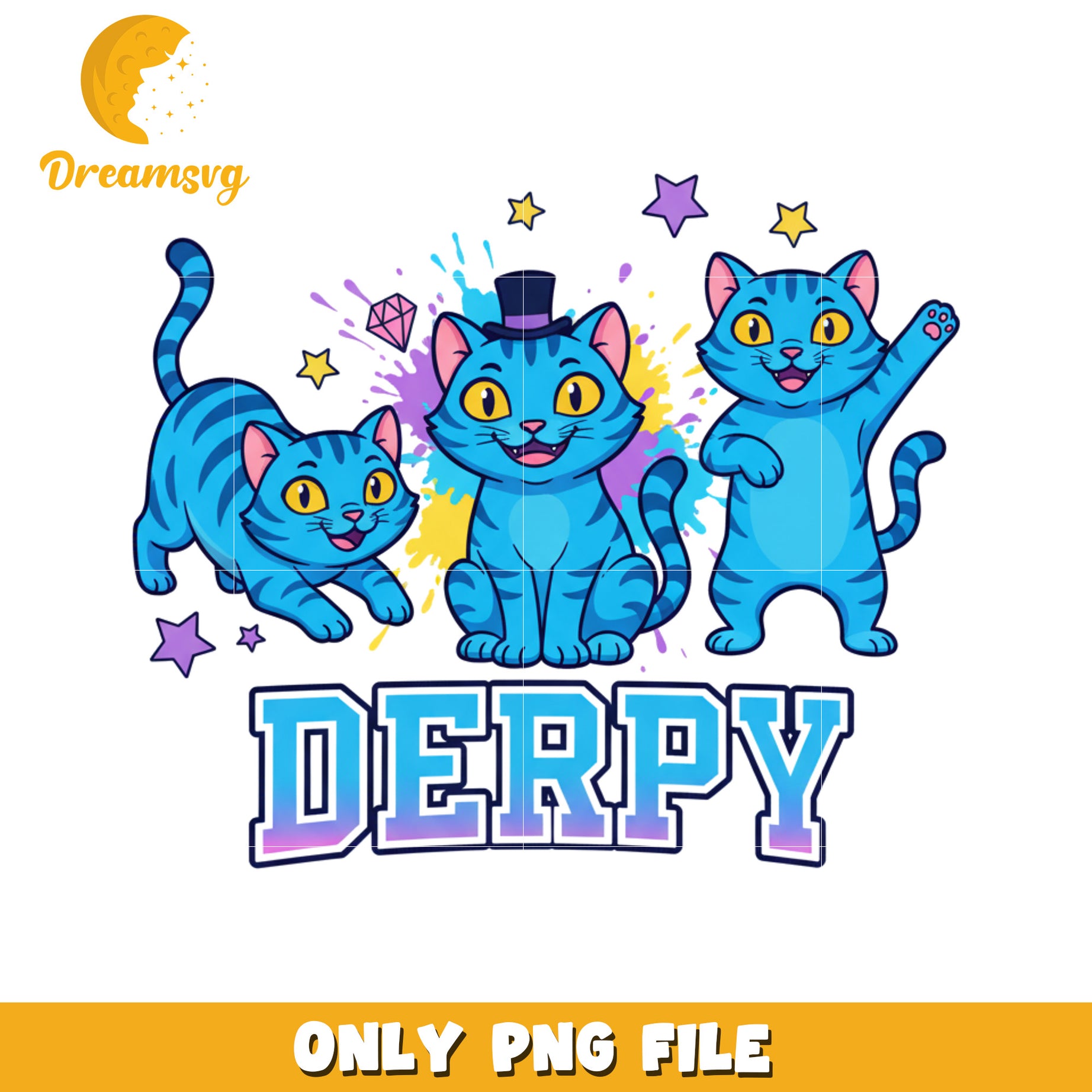 Funny derpy blue tiger png, huntrix girls​ png, netflix cartoon png