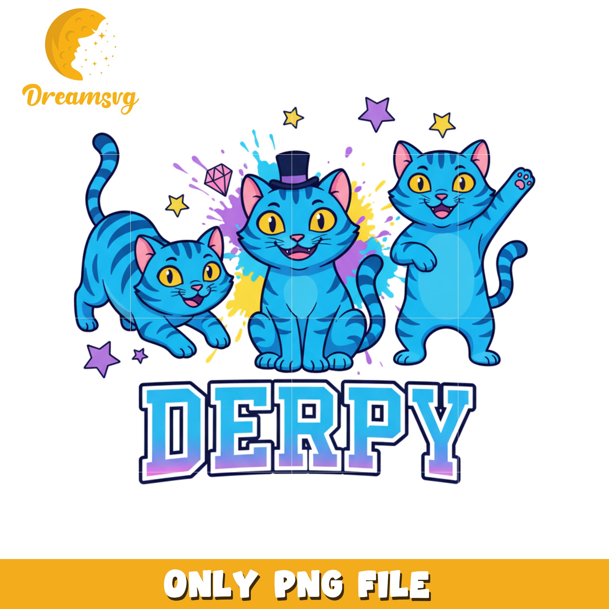 Funny derpy blue tiger png, huntrix girls​ png, netflix cartoon png