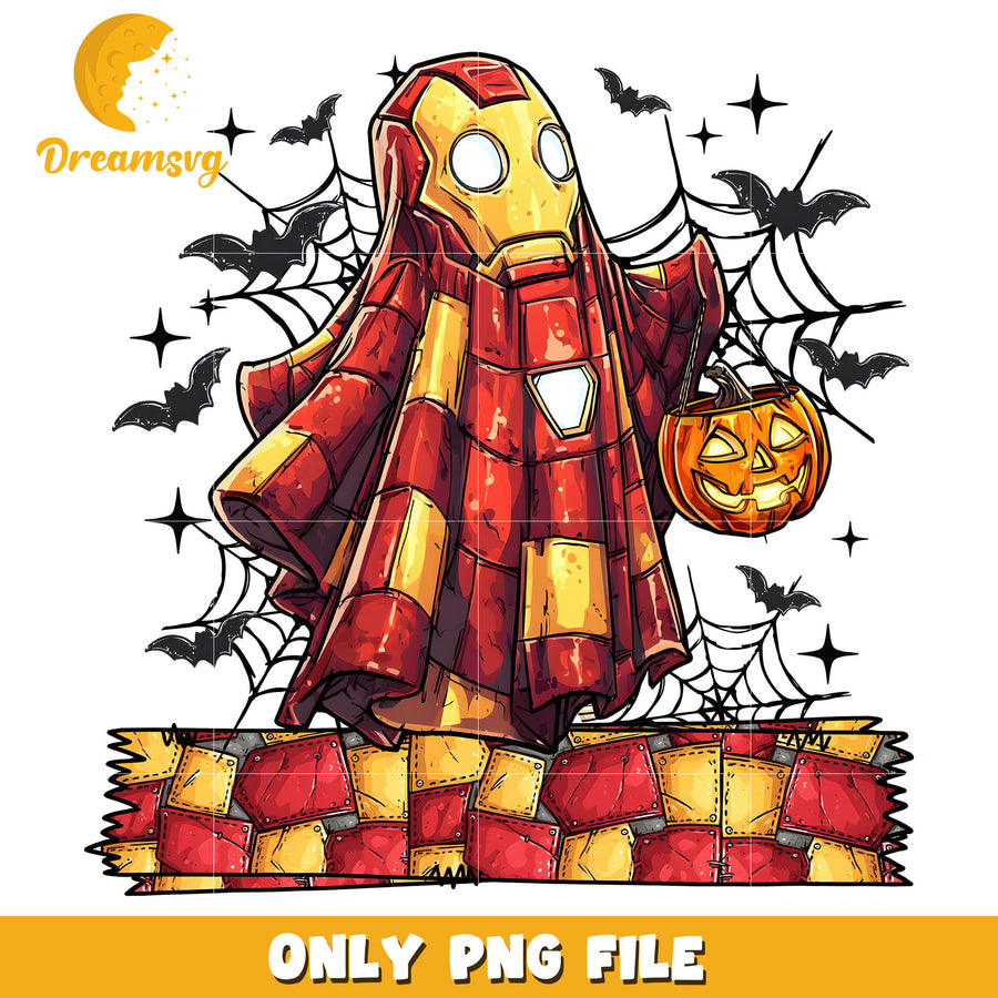 Funny ironman ghoul png, trick oe treat png, halloween era png