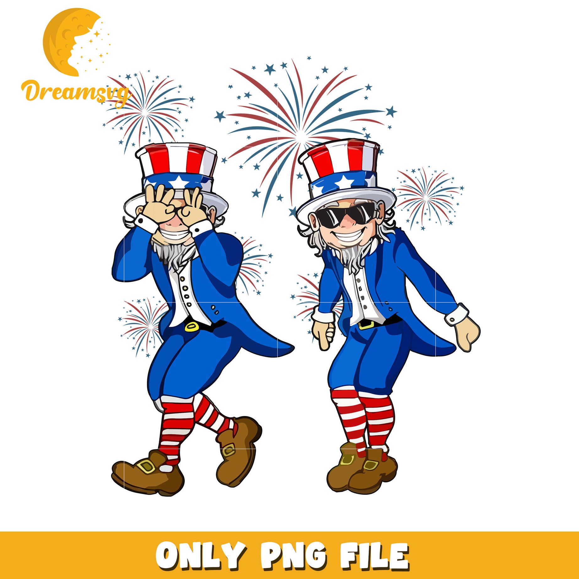 Funny presidents usa 4th of july design png, red white and blue png, usa pride png
