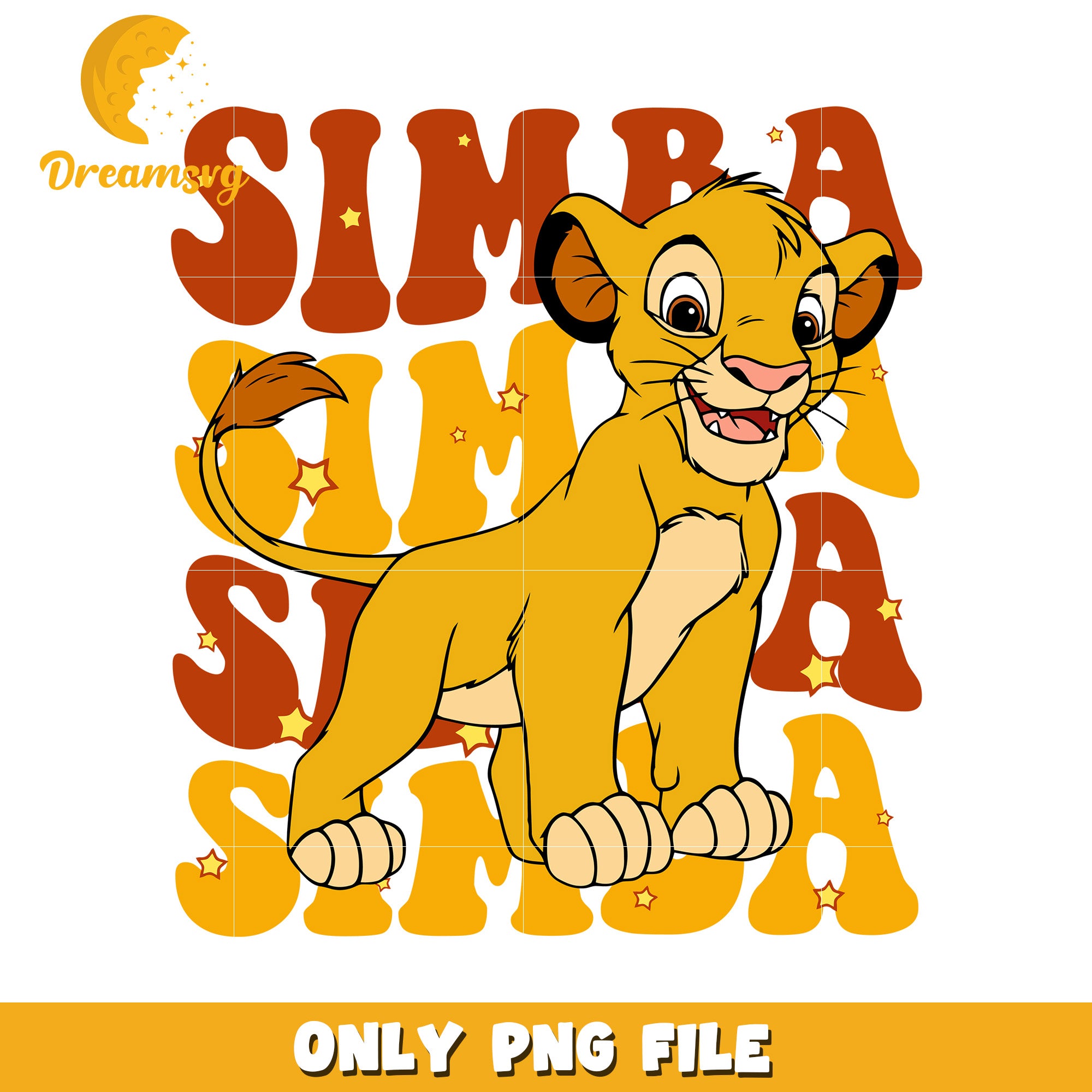 Funny simba design png, disney simba png, lion king simba png