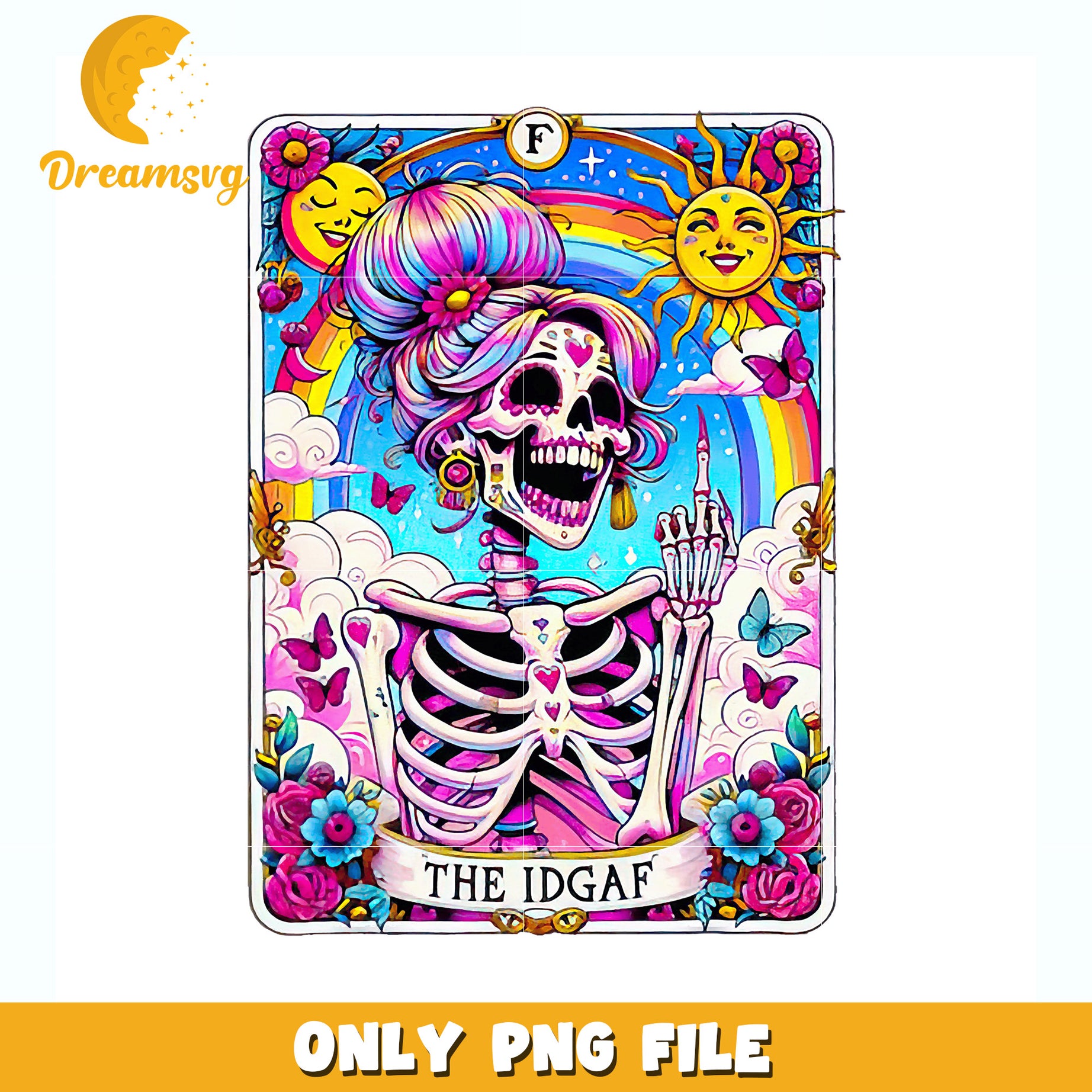 Funny skeleton the idgaf png, funny quote png, halloween humor png