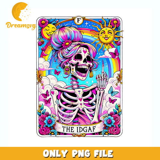 Funny skeleton the idgaf png, funny quote png, halloween humor png