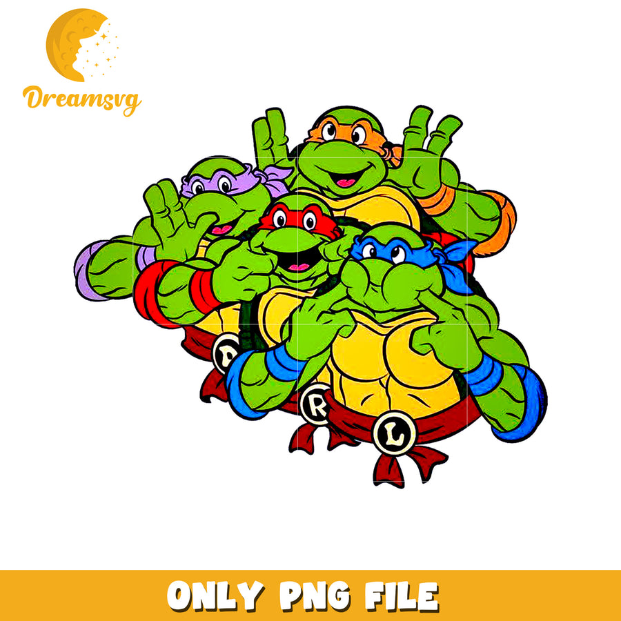 Funny turtle brothers png, cute turtle png, teenage mutane ninja turtles png