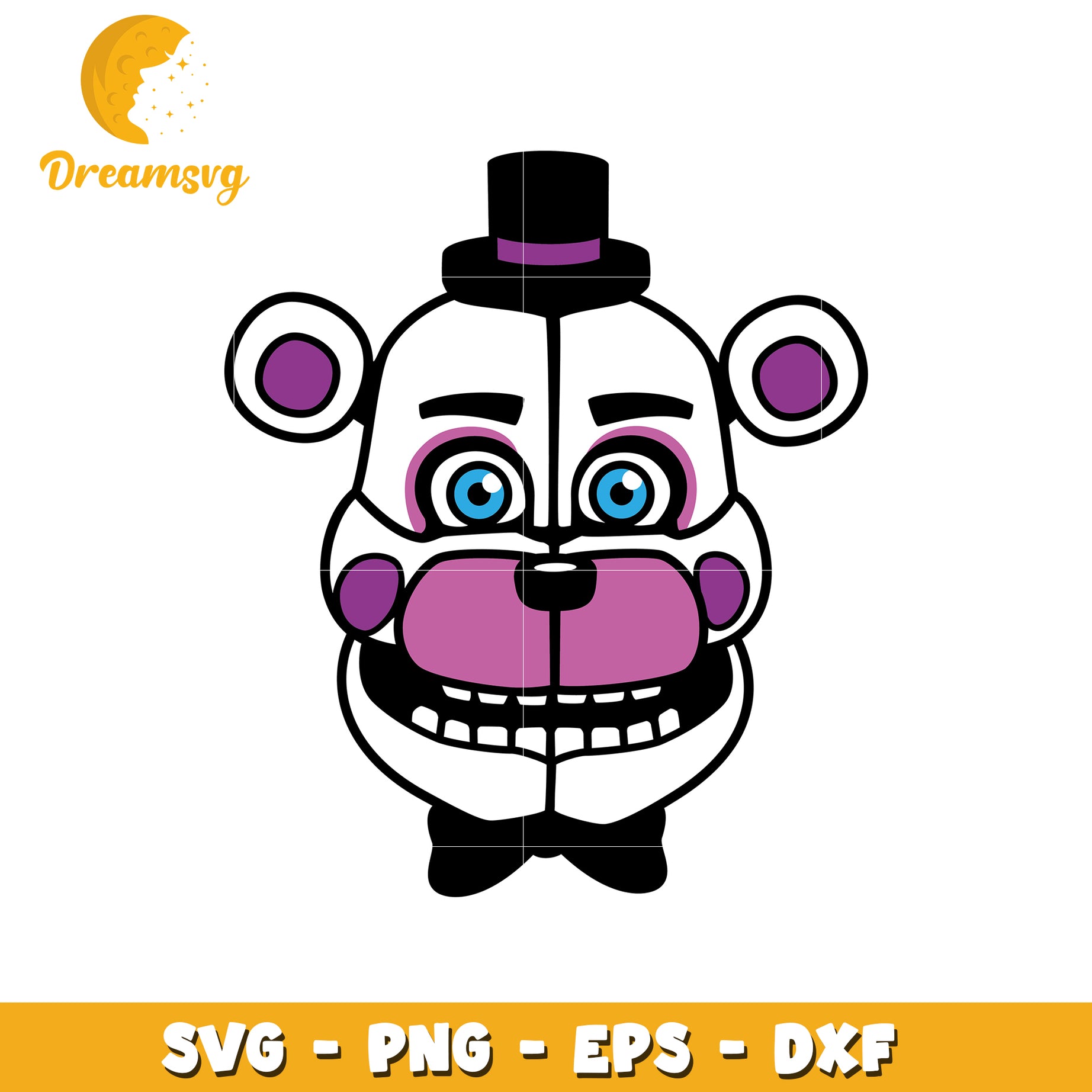 Funtime Freddy SVG PNG EPS DXF Cut File