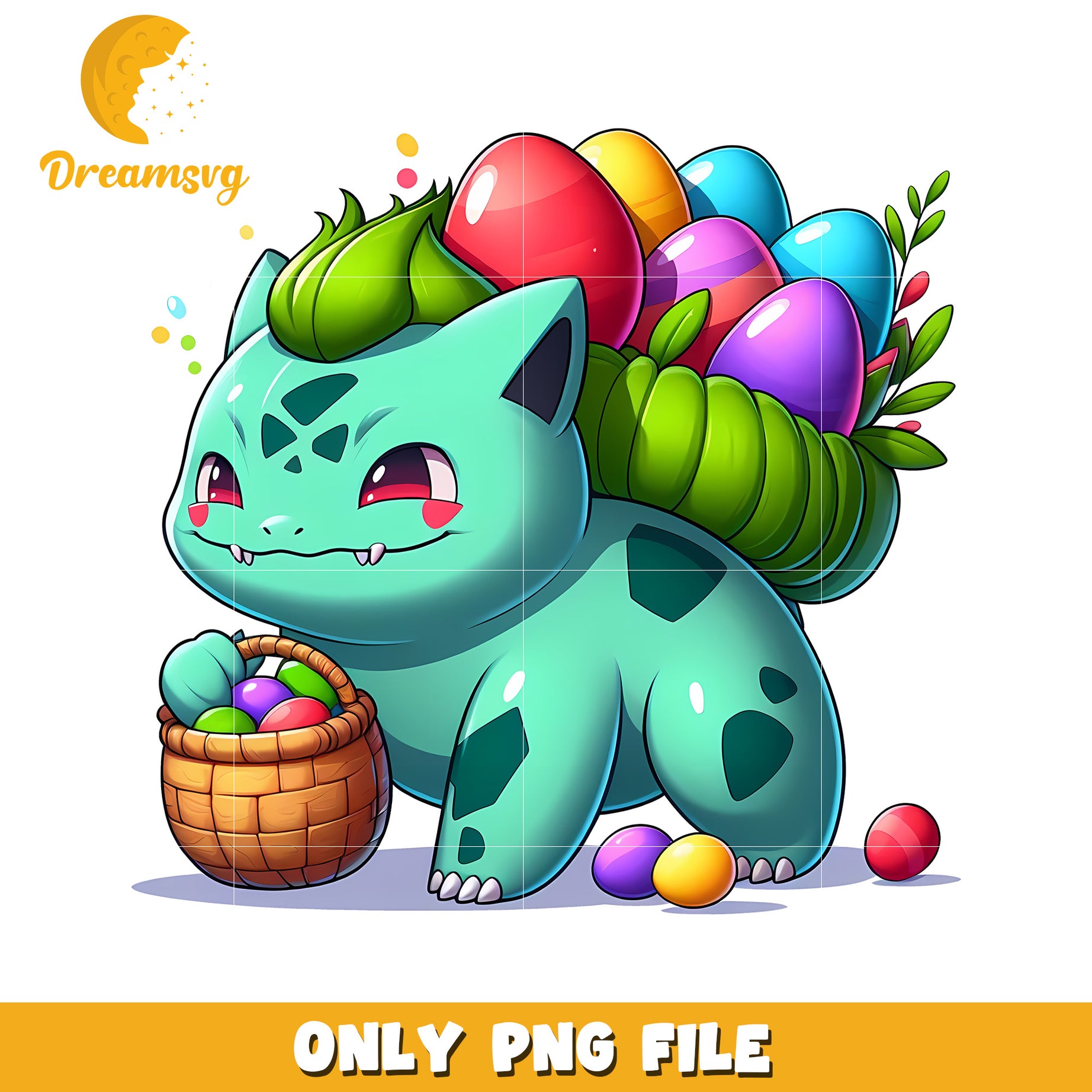 Fushigibana easter eggs costume png, pokemon png, easter eggs png