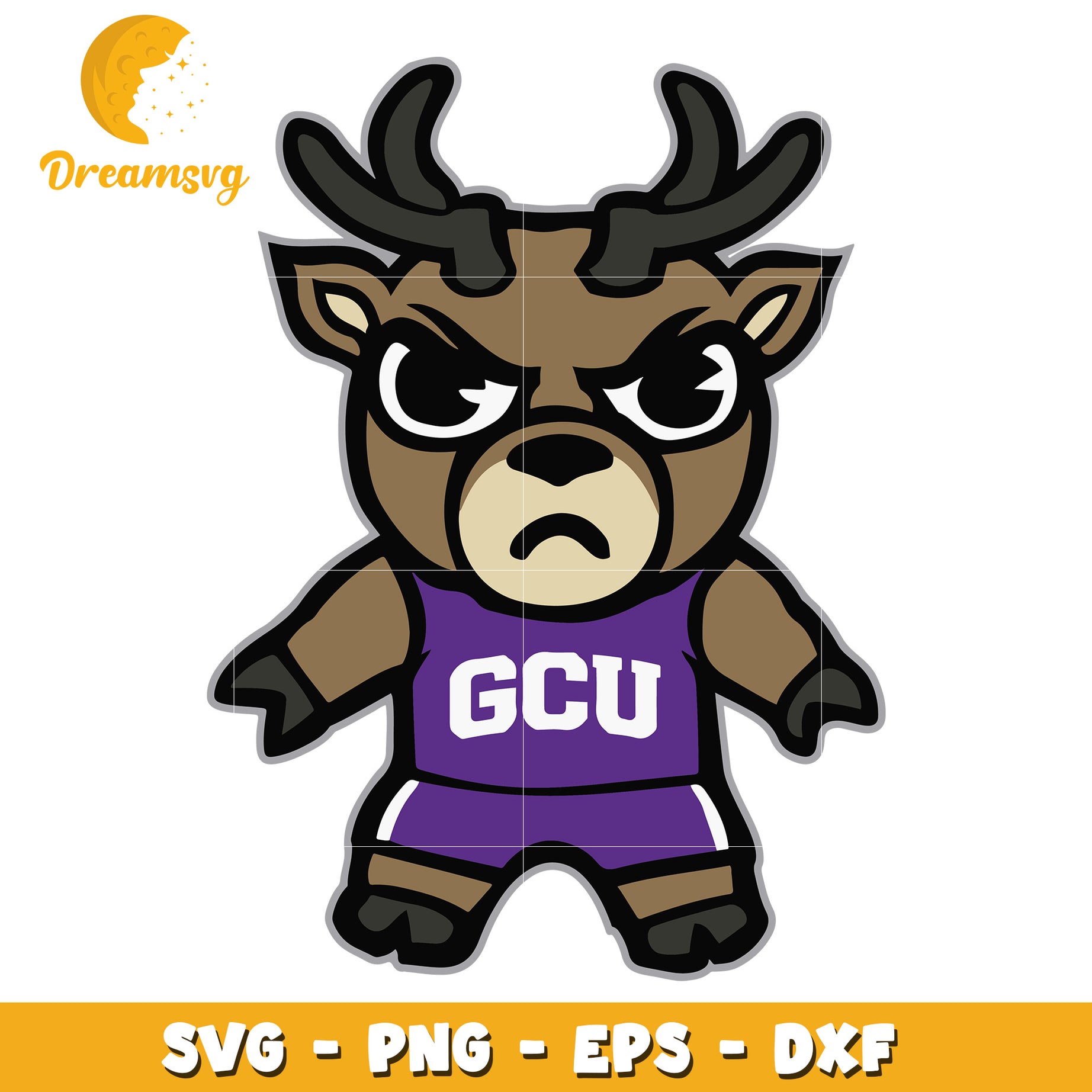 Gcu Wolves GCU Antelope Mascot SVG PNG EPS DXF – DreamSVG Store