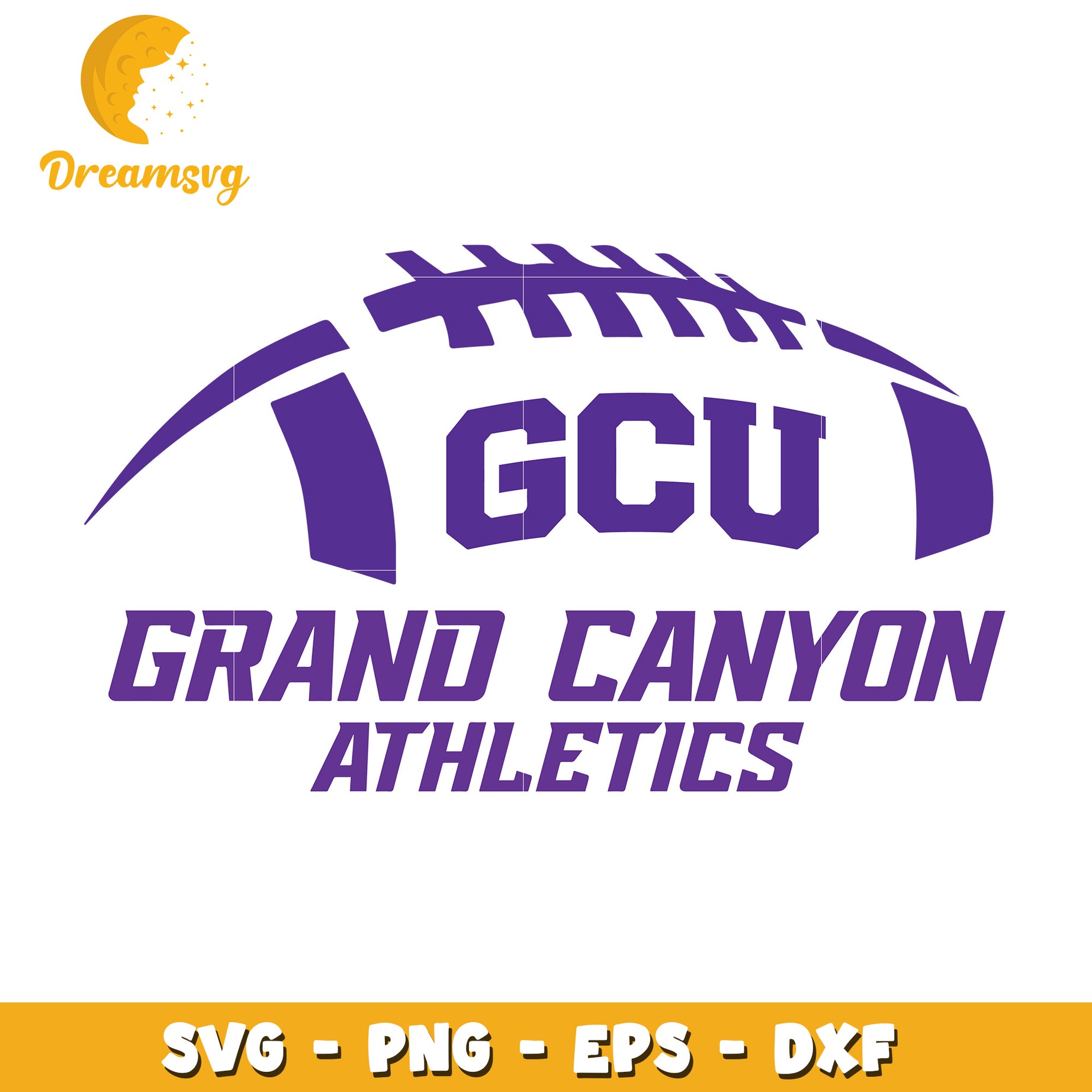 GCU Athletics Football SVG PNG EPS DXF