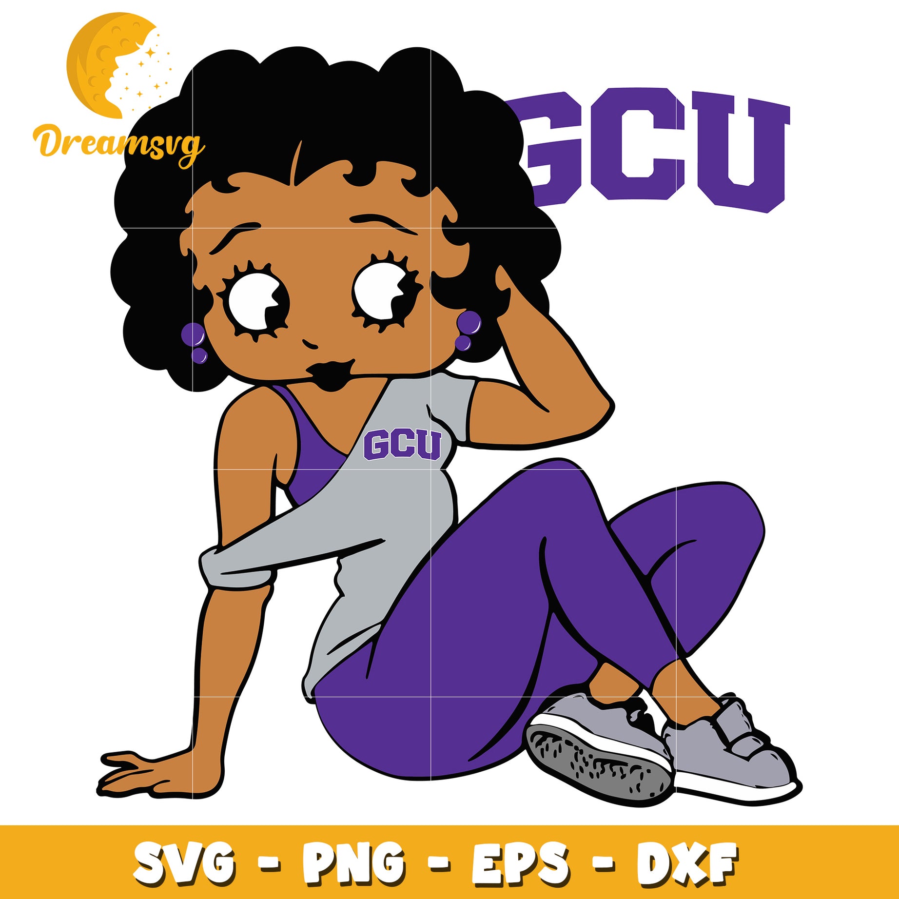 GCU Black Girl SVG PNG EPS DXF