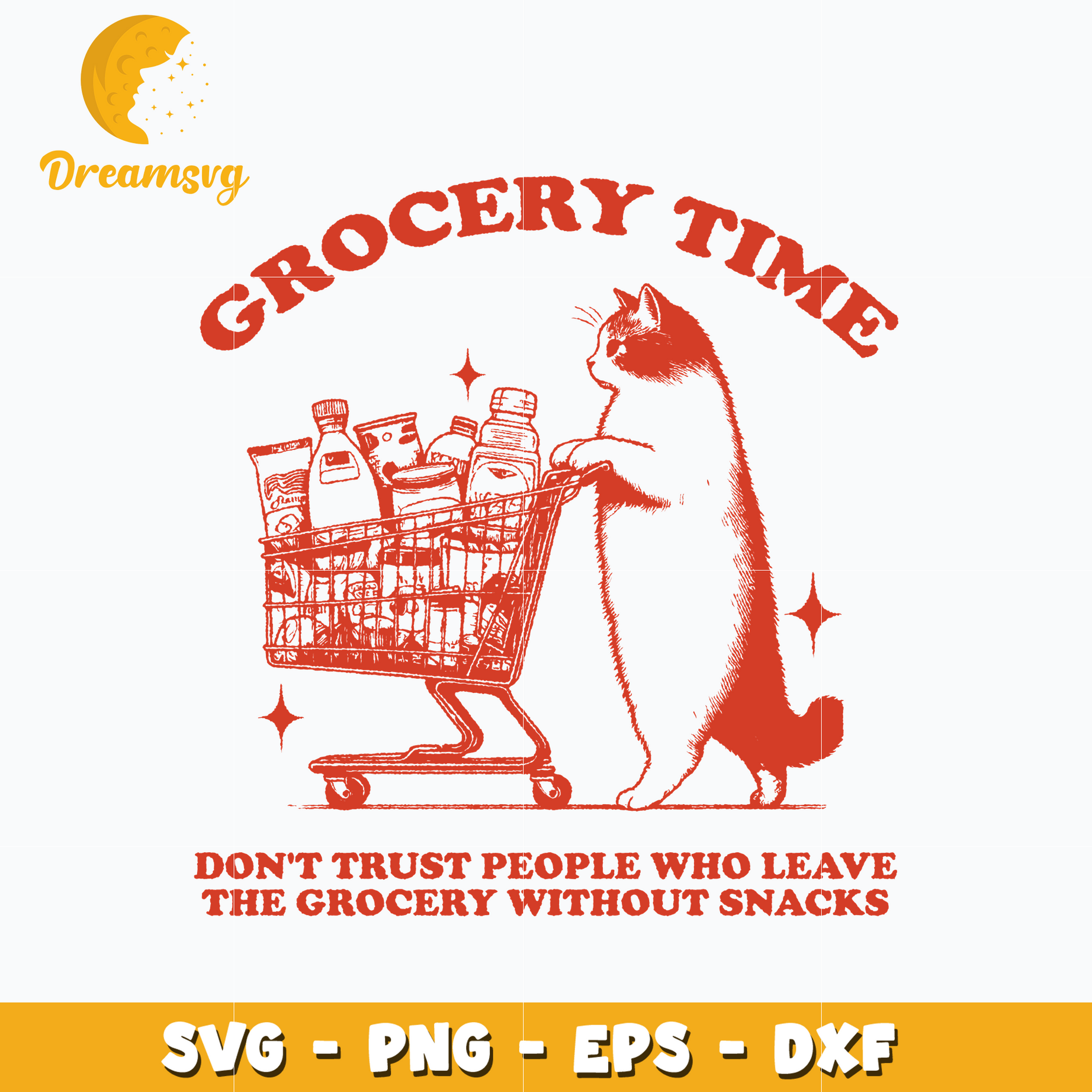 Grocery time don't trust people svg